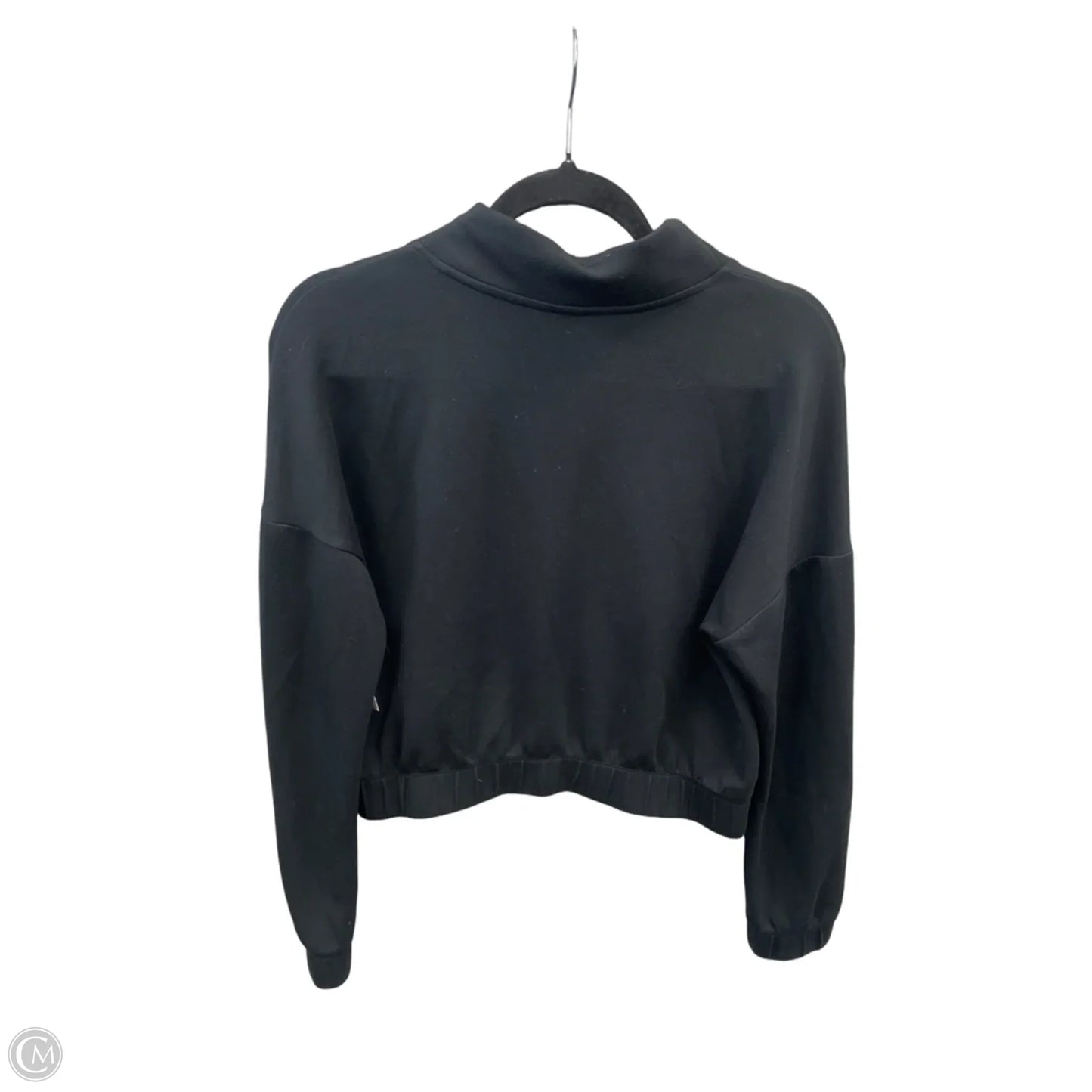Athletic Top Long Sleeve Collar By 90 Degrees By Reflex In Black, Size: S