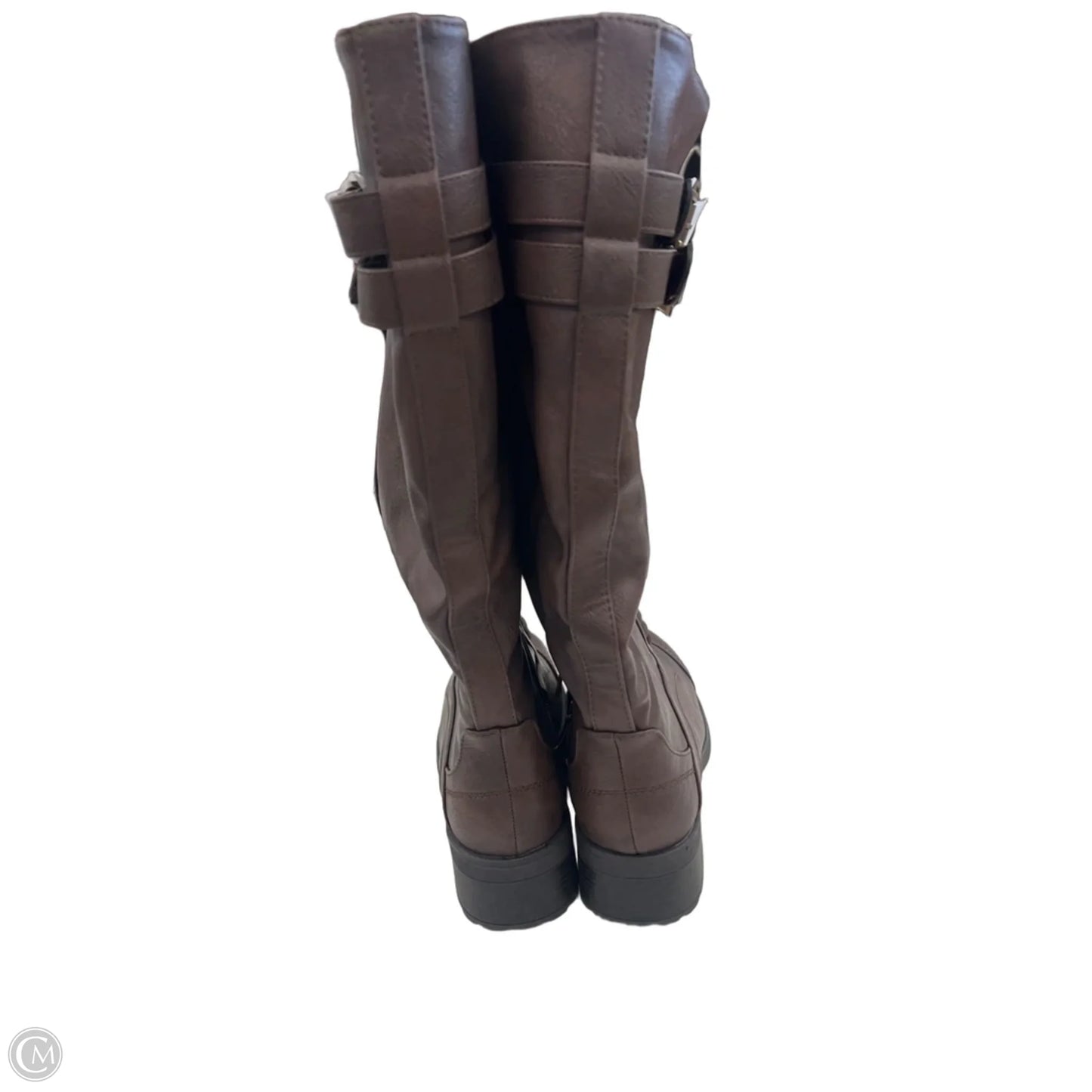 Boots Knee Flats By Dream Pairs In Brown, Size: 8.5
