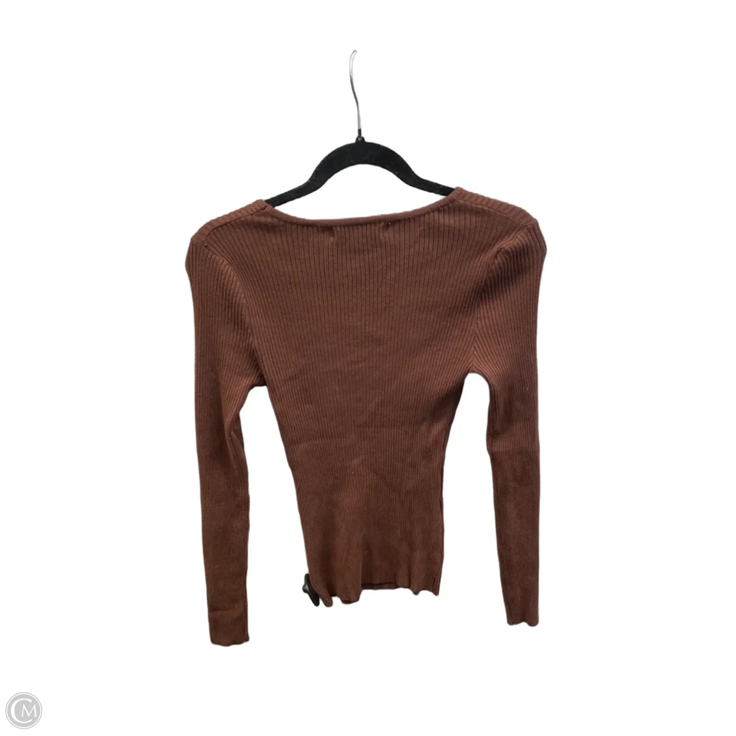 Top Long Sleeve By Zesica In Brown, Size: S