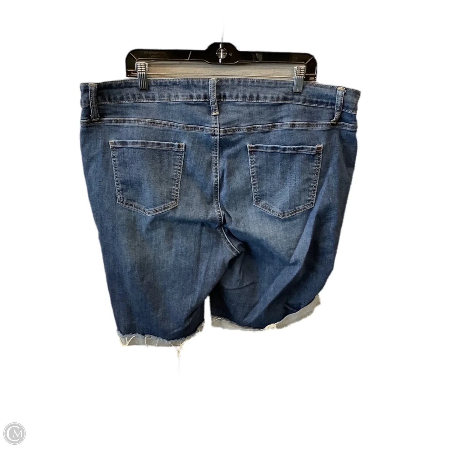 Shorts By Ashley Stewart In Blue Denim, Size: 20