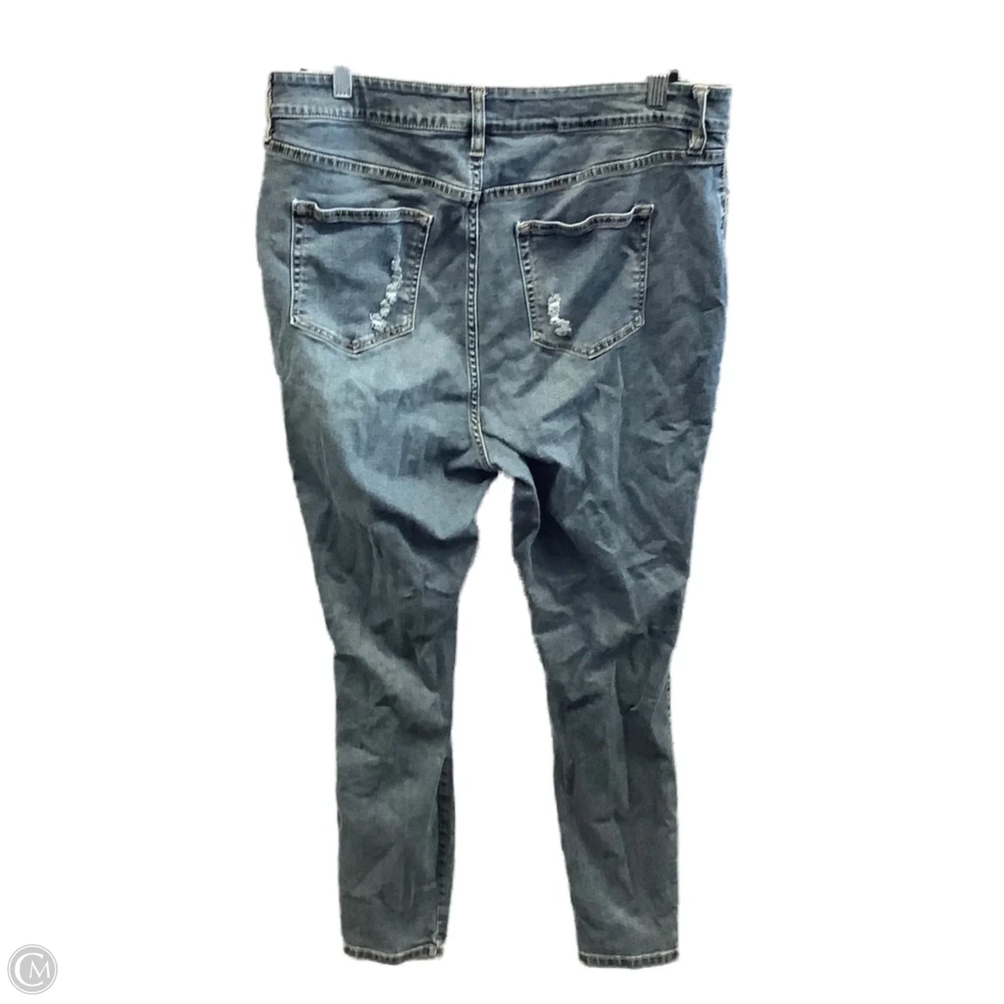 Jeans Skinny By Fashion Nova In Blue Denim, Size: 16