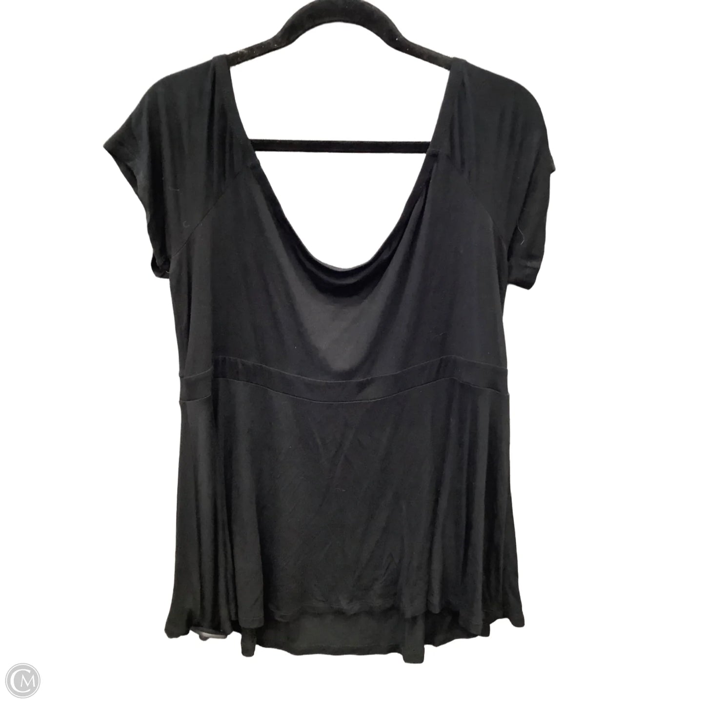 Top Short Sleeve By Torrid In Black, Size: 2x