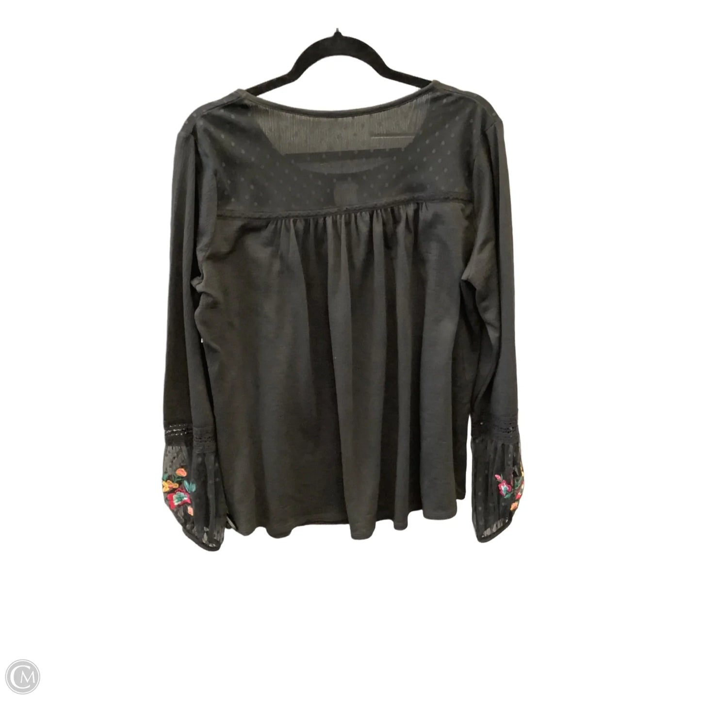 Top Long Sleeve By Time And Tru In Floral Print, Size: L