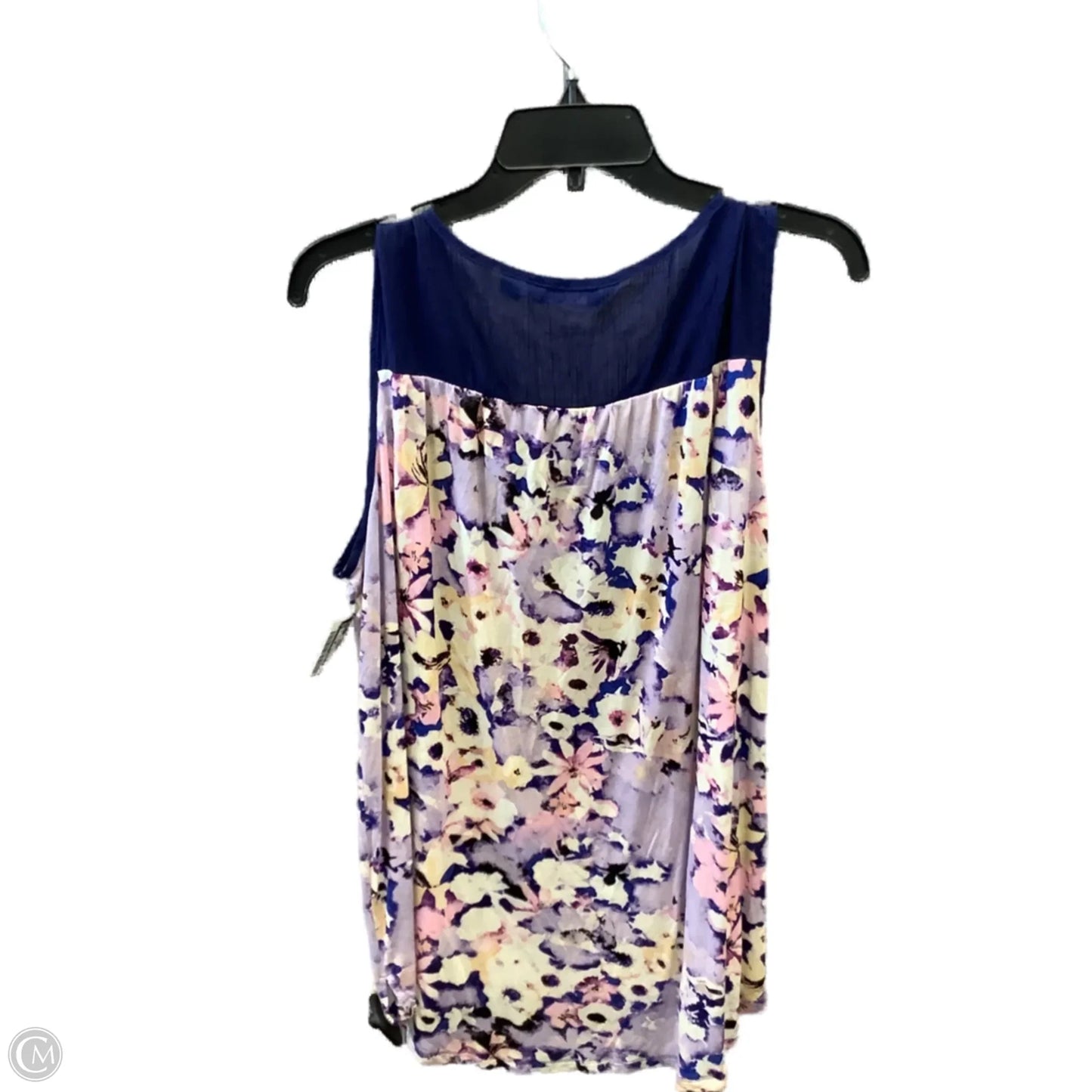 Top Sleeveless By Simply Vera In Purple, Size: Xl