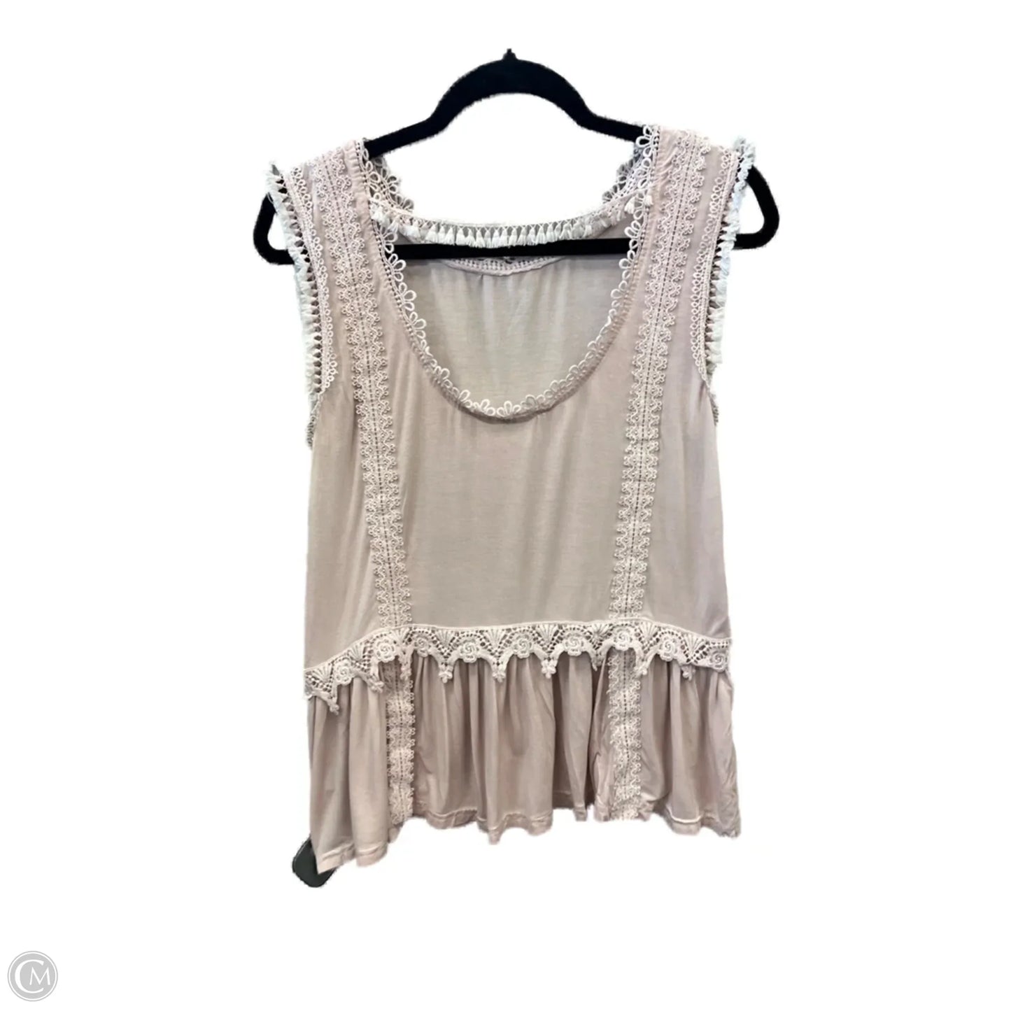 Top Sleeveless By Pol In Pink, Size: S