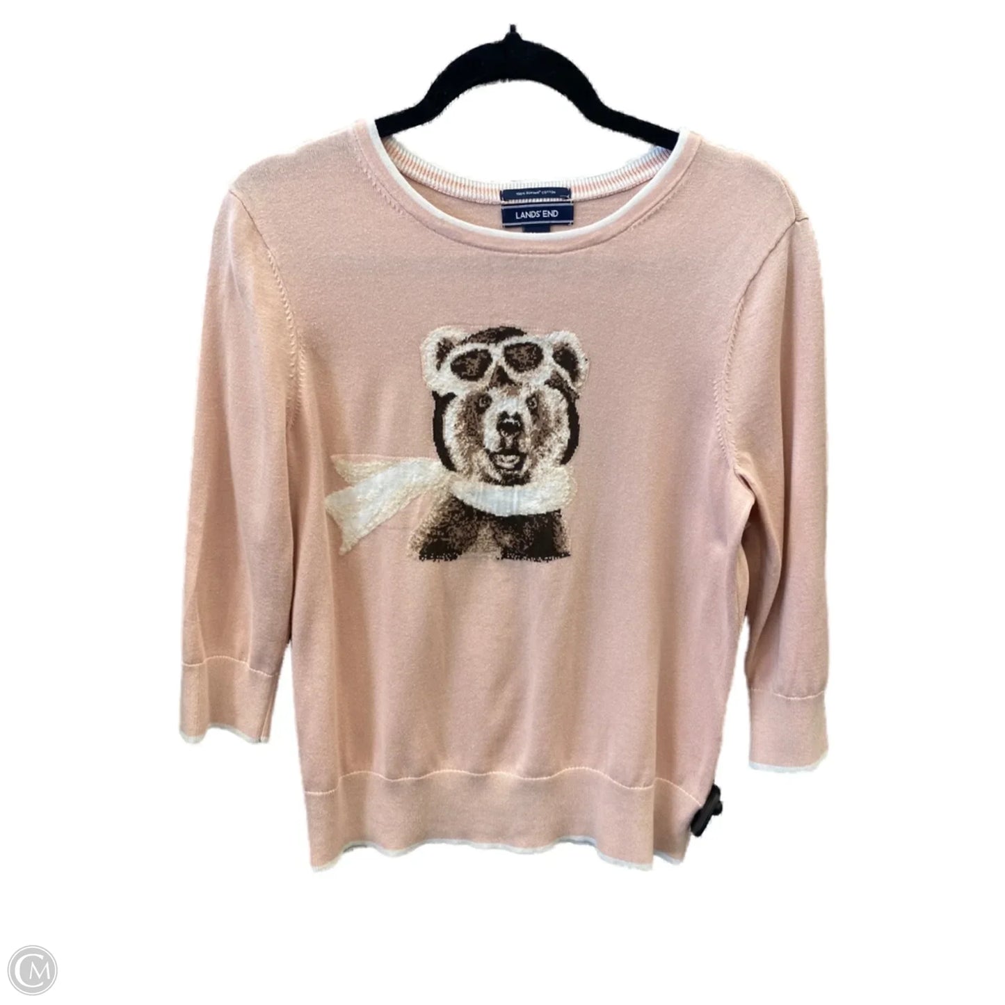 Top Long Sleeve By Lands End In Pink, Size: M