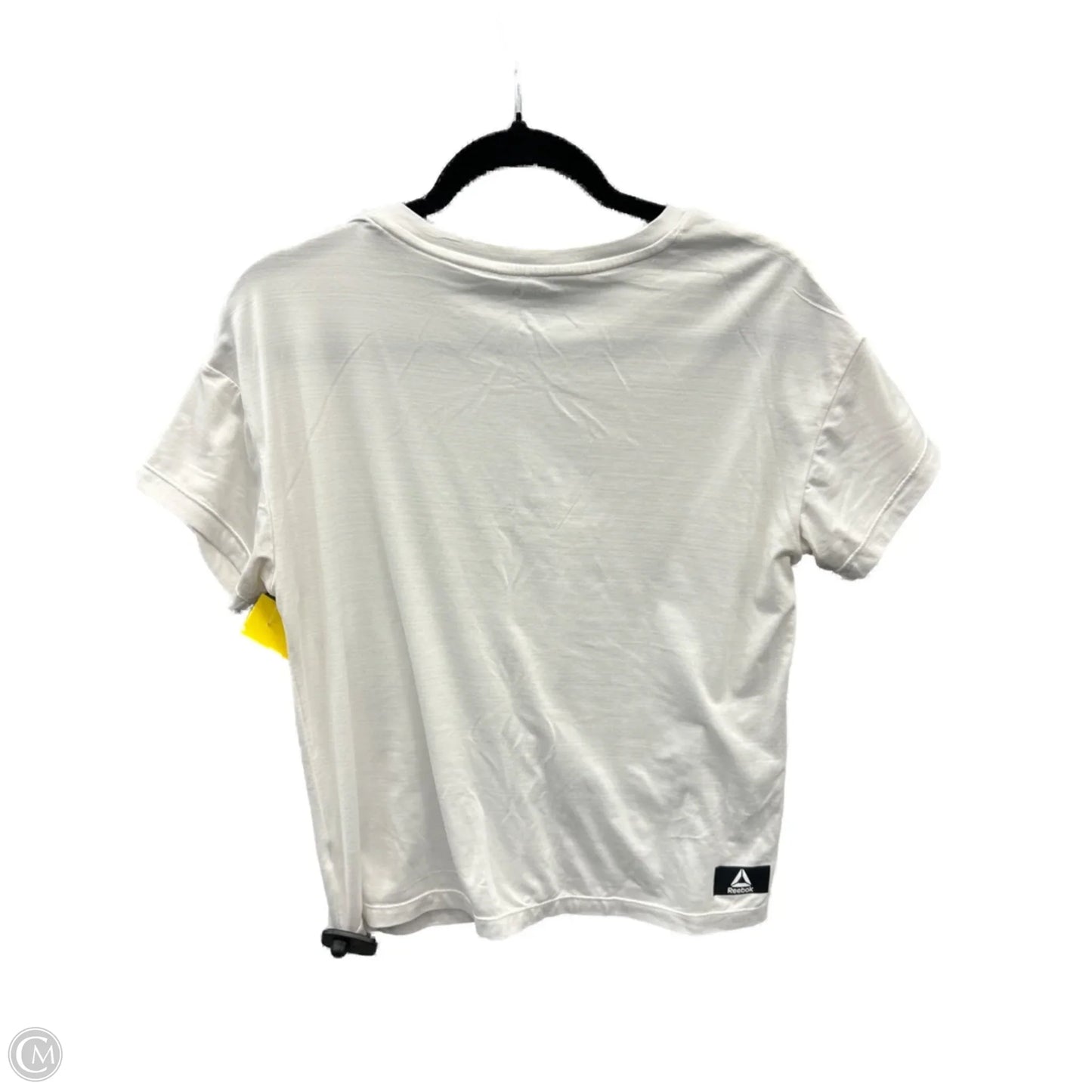 Athletic Top Short Sleeve By Reebok In White, Size: Xs