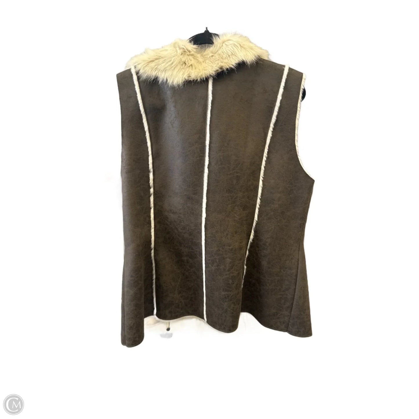 Vest Other By Inc In Brown, Size: Xl