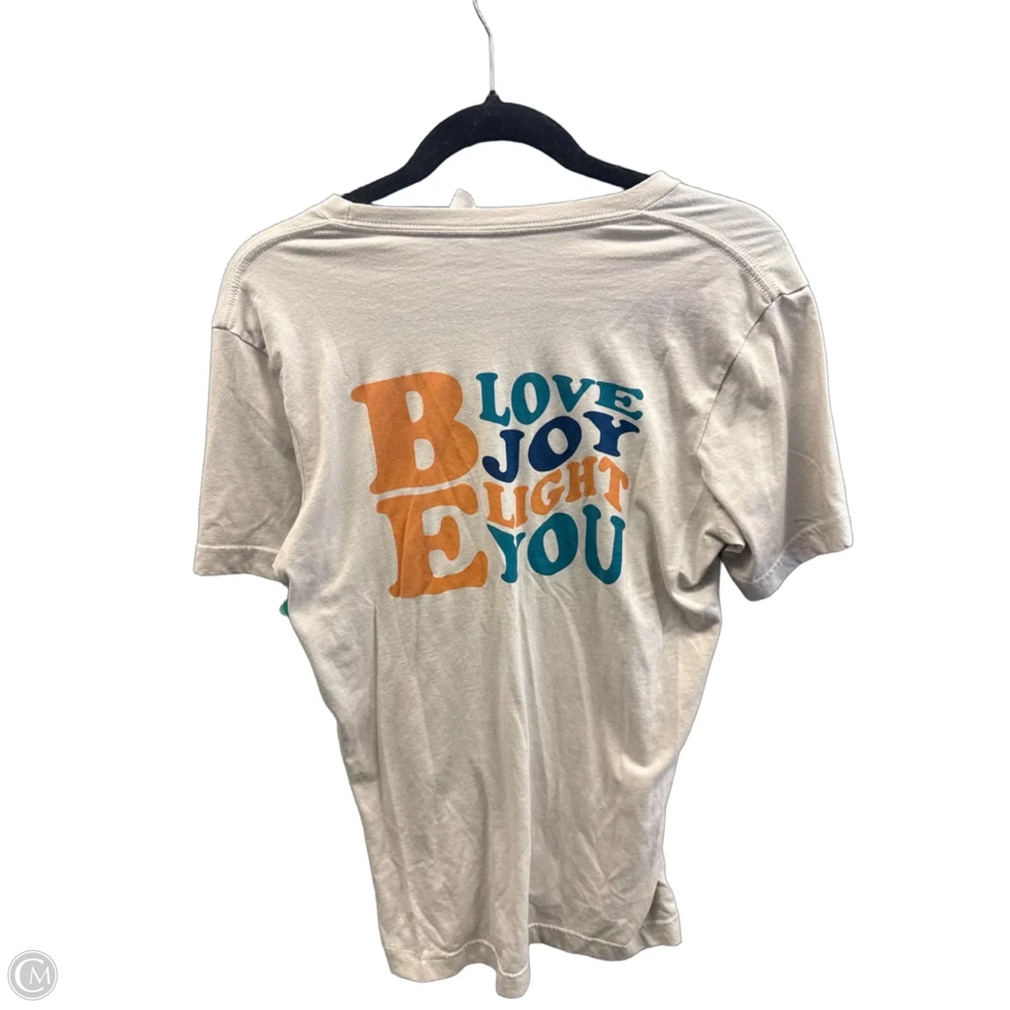 Top Short Sleeve By Canvas In Brown, Size: M