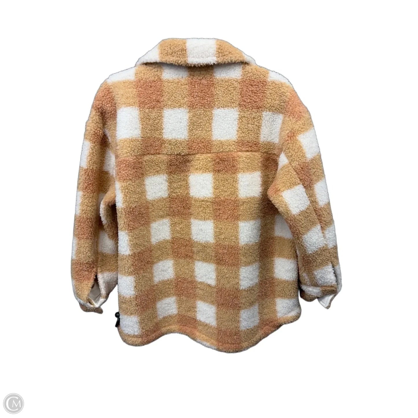 Jacket Faux Fur & Sherpa By Falls Creek In Plaid Pattern, Size: M