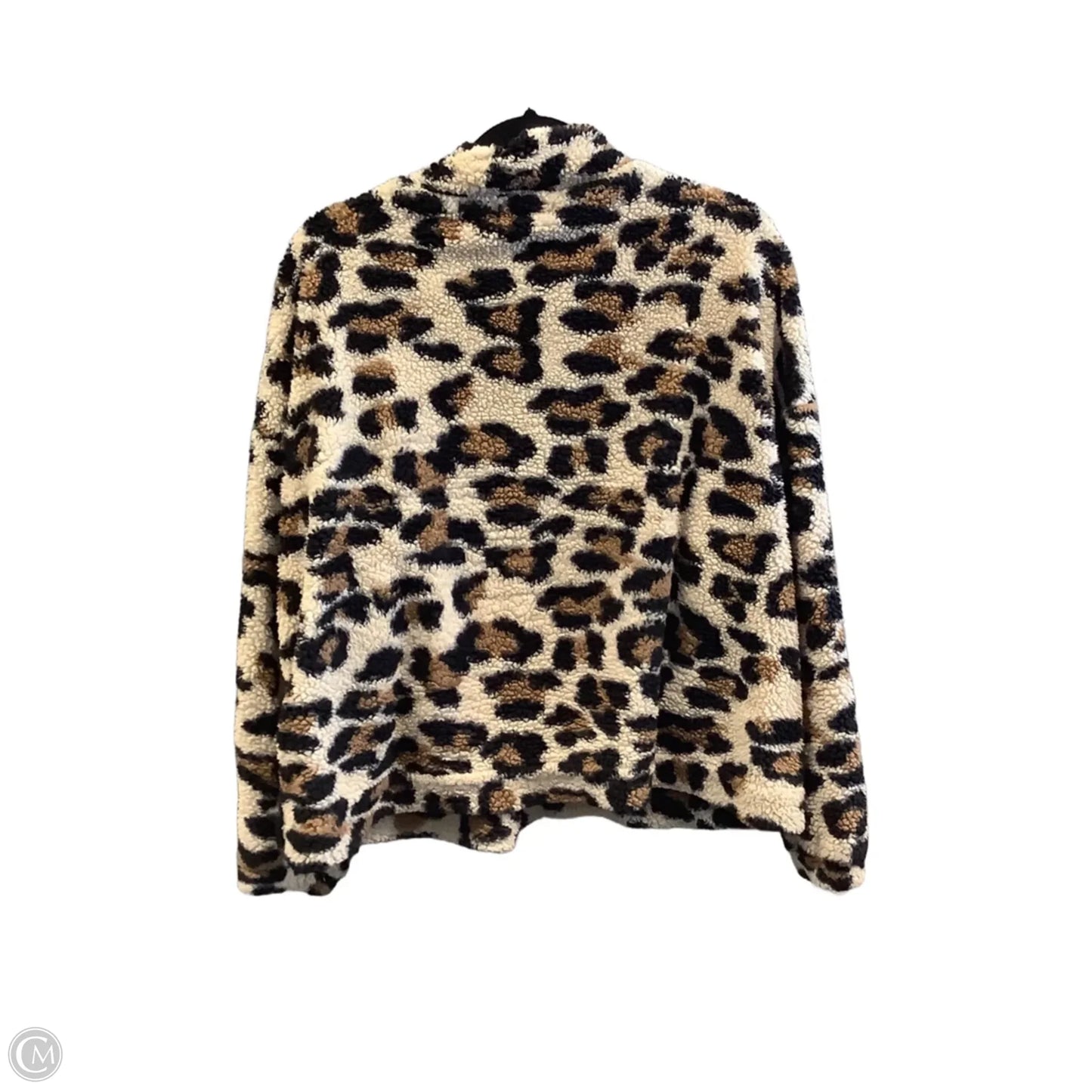 Jacket Fleece By Clothes Mentor In Animal Print, Size: 2x