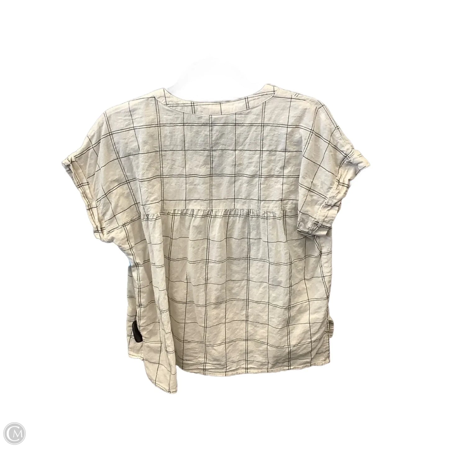 Top Short Sleeve By Blu Pepper In White, Size: M