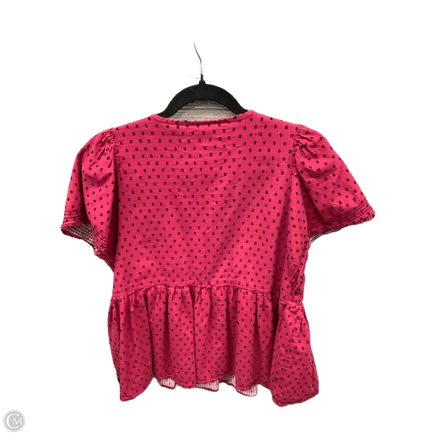 Top Short Sleeve By Knox Rose In Pink, Size: M