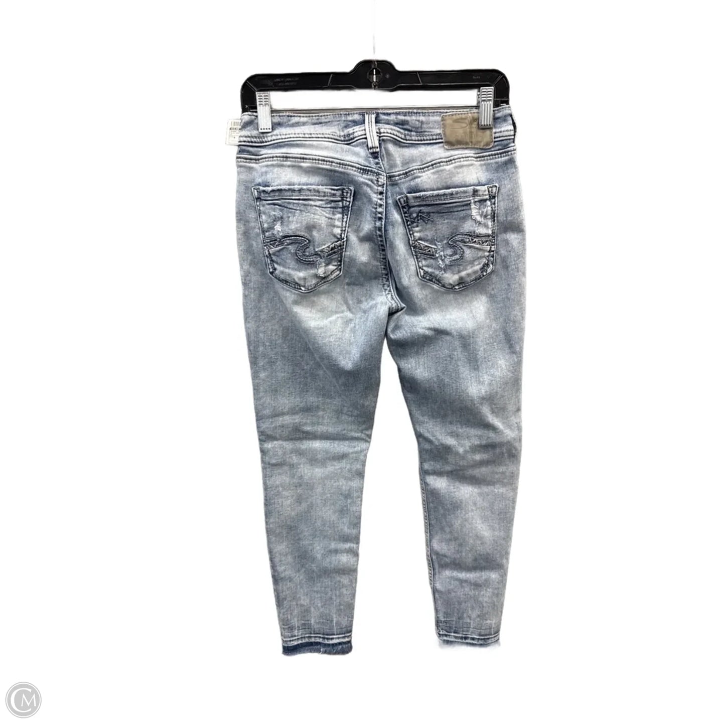 Jeans Skinny By Silver In Blue Denim, Size: 6