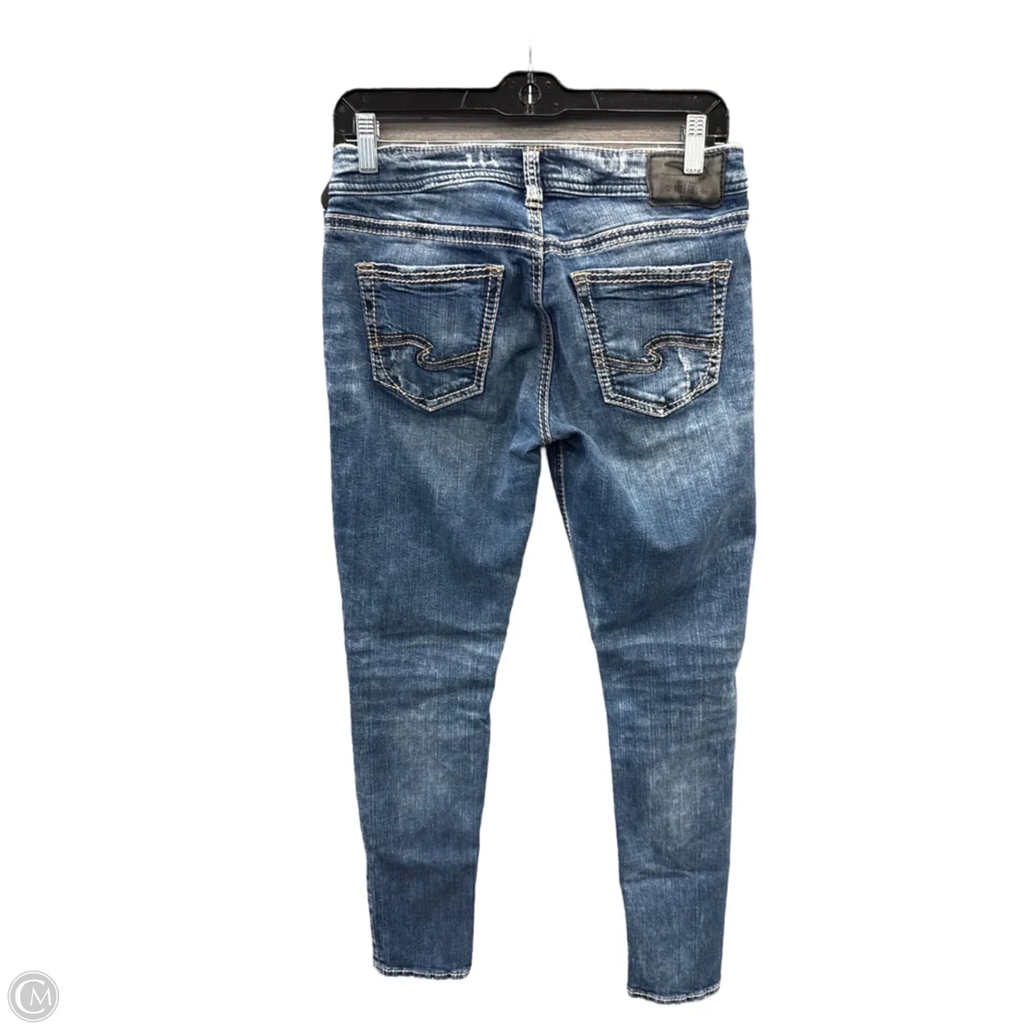 Jeans Skinny By Silver In Blue Denim, Size: 6