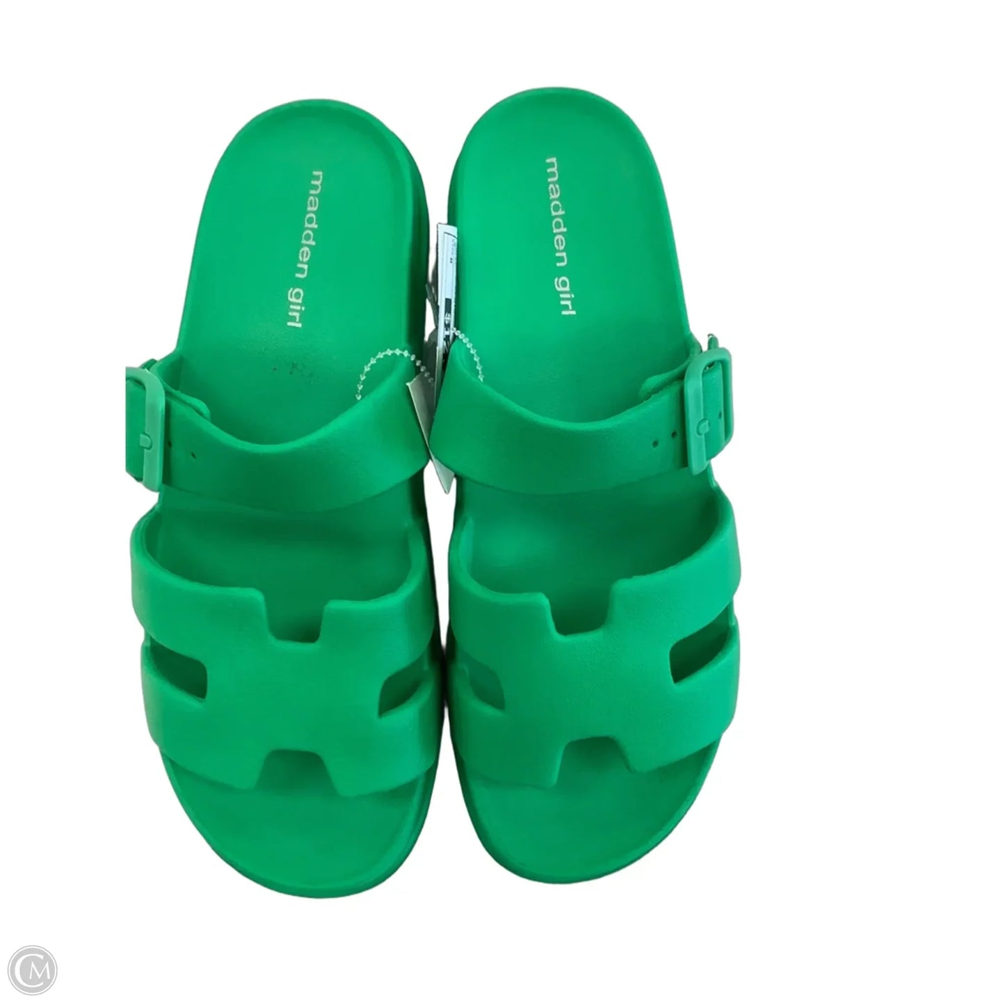 Sandals Flats By Madden Girl In Green, Size: 8