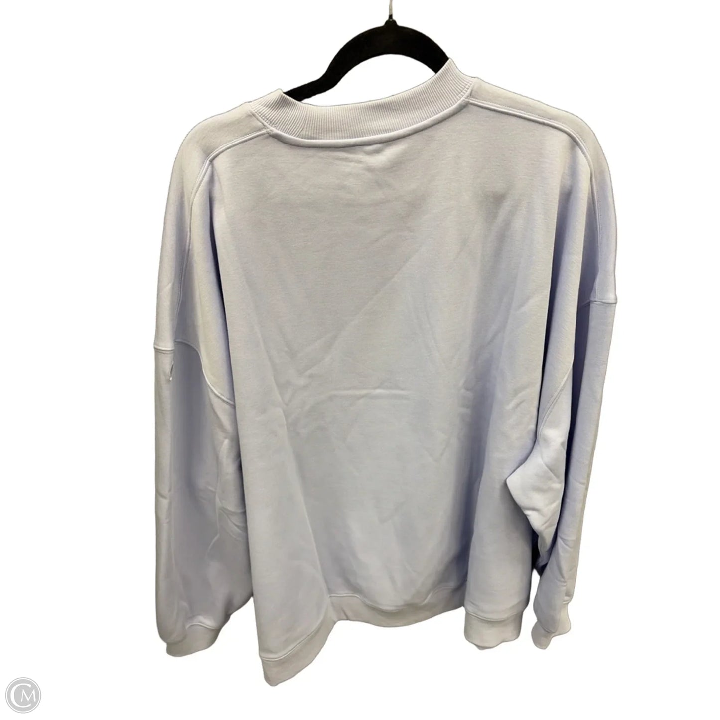 Athletic Top Long Sleeve Collar By Fabletics In Purple, Size: Xxl
