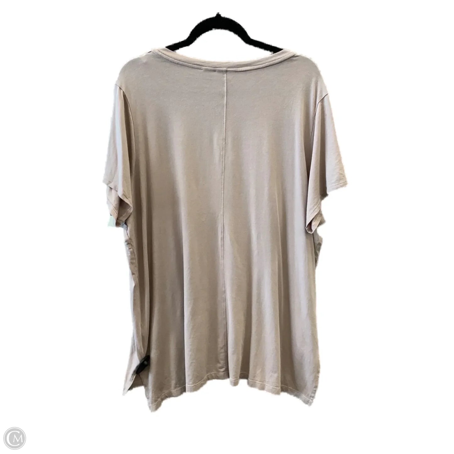 Top Short Sleeve By Tahari By Arthur Levine In Pink, Size: 3x