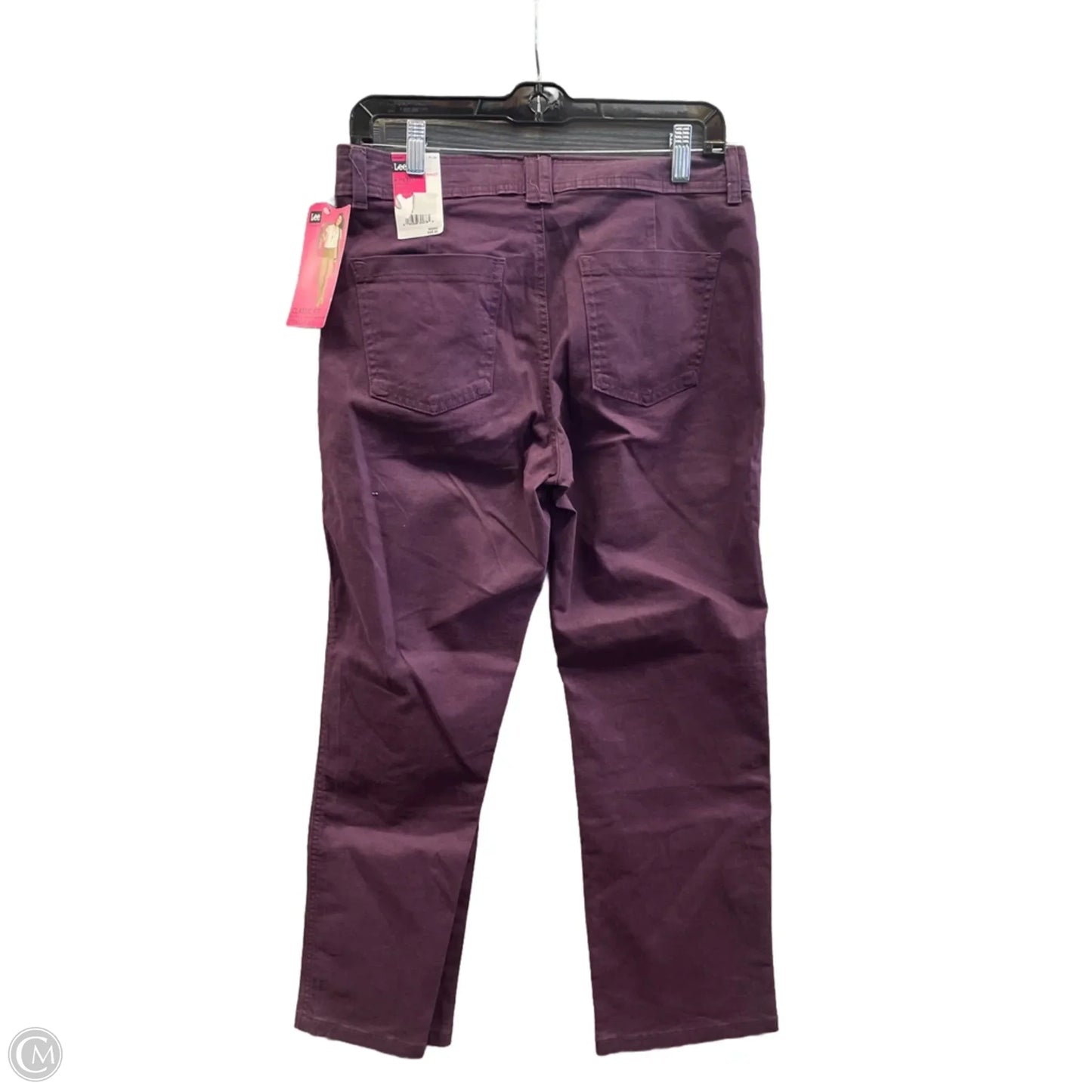 Jeans Straight By Lee In Maroon, Size: 8p