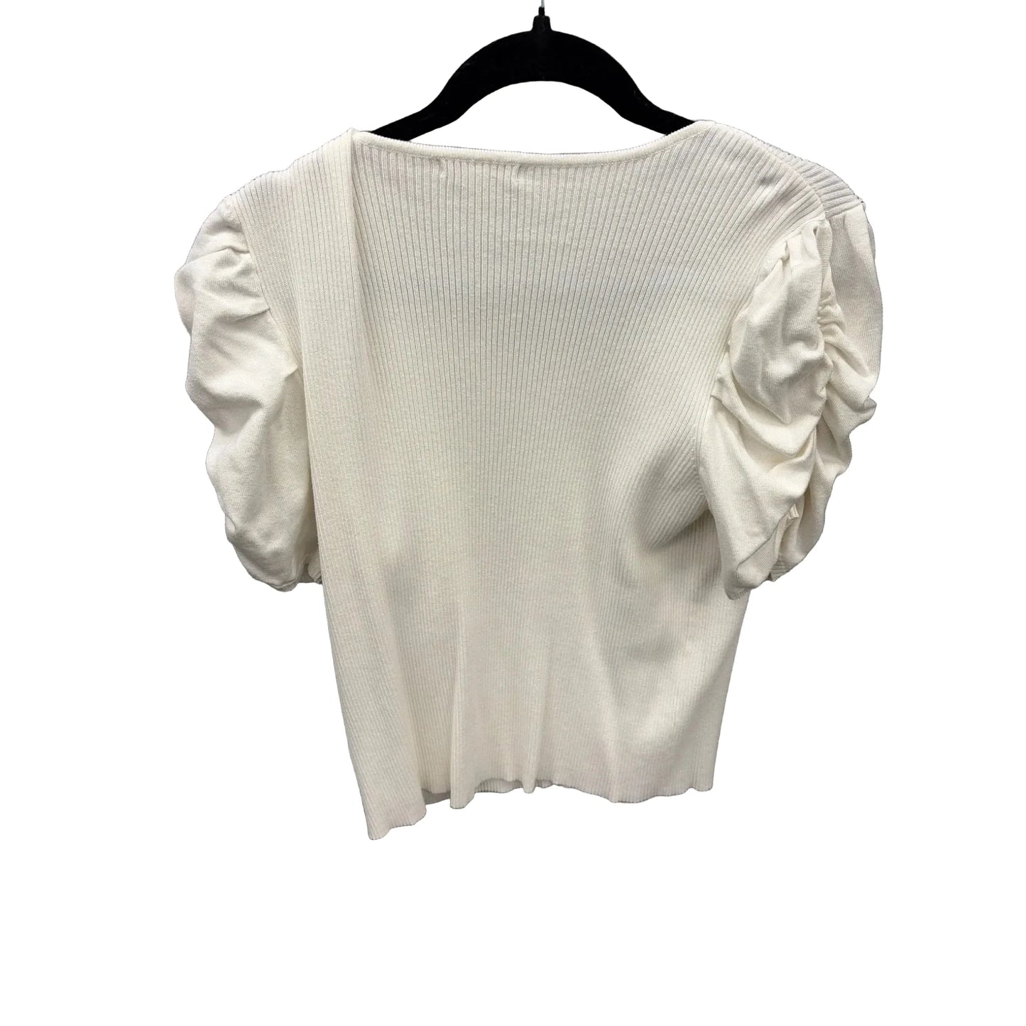 Top Short Sleeve By Cato In White, Size: Xl
