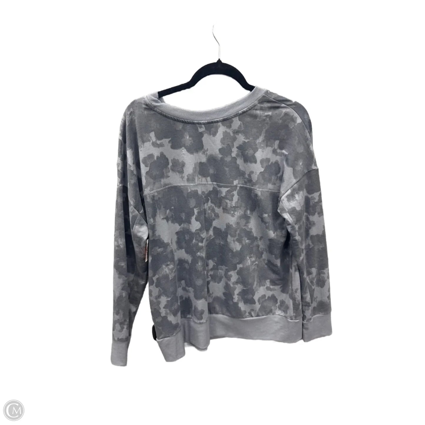 Top Long Sleeve By Mondetta In Grey, Size: L