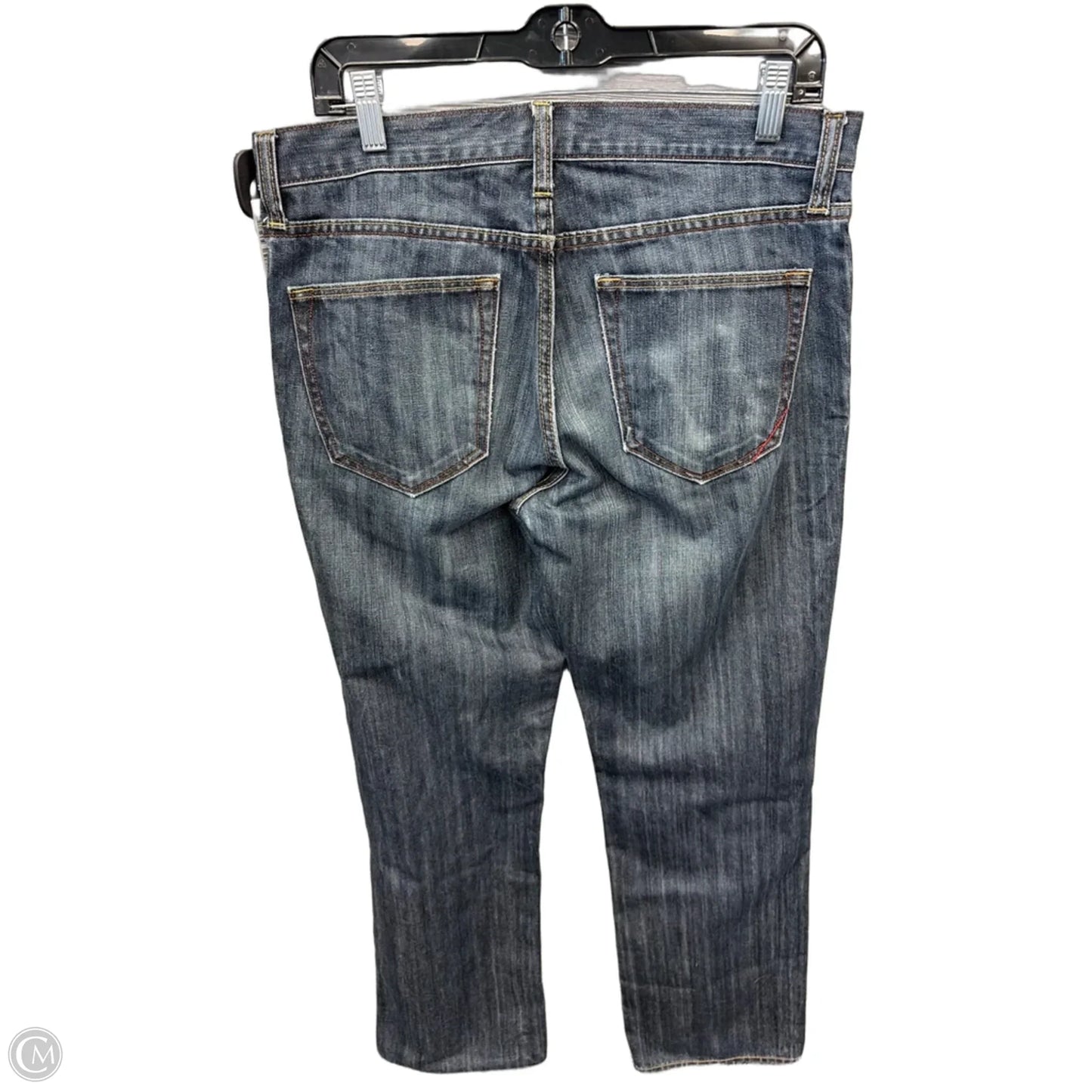 Jeans Straight By Banana Republic In Blue Denim, Size: 14