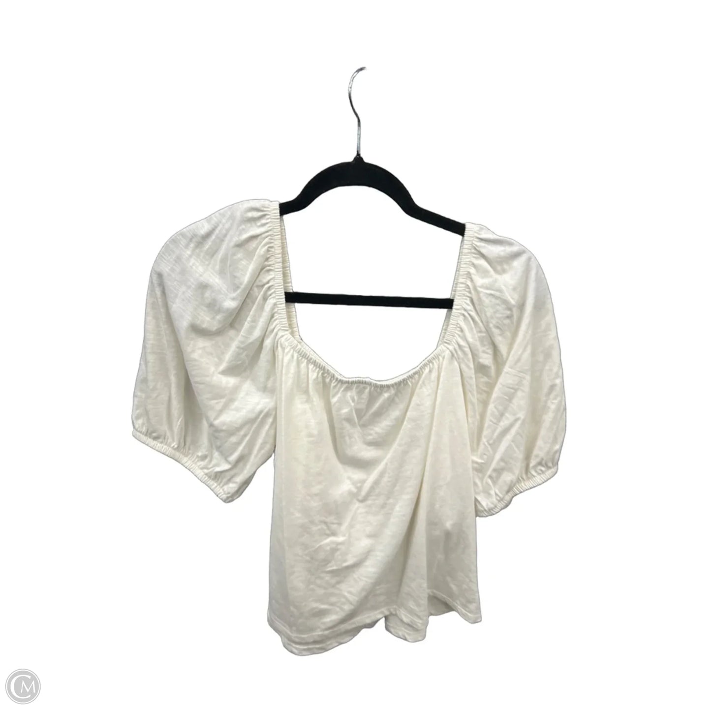 Top Short Sleeve By Old Navy In White, Size: L