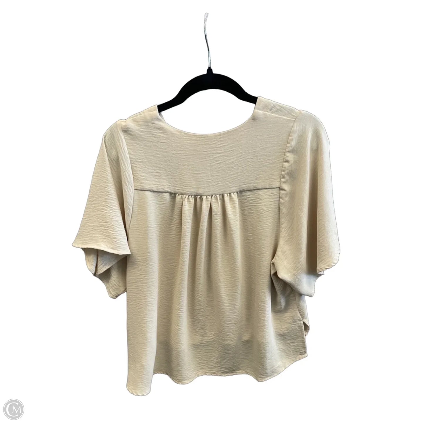 Top Short Sleeve By 89th And Madison In Tan, Size: Sp