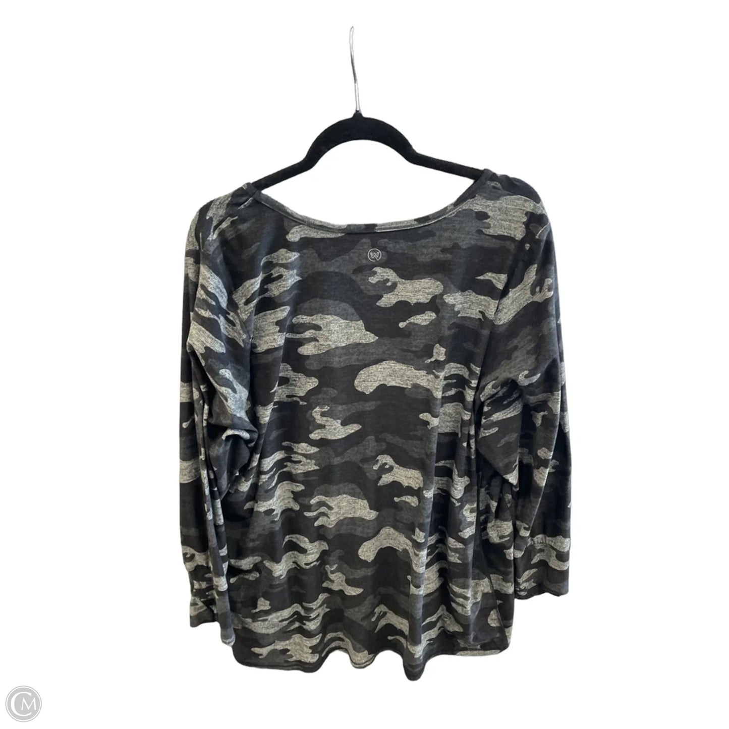Top Long Sleeve By Clothes Mentor In Camouflage Print, Size: 3x