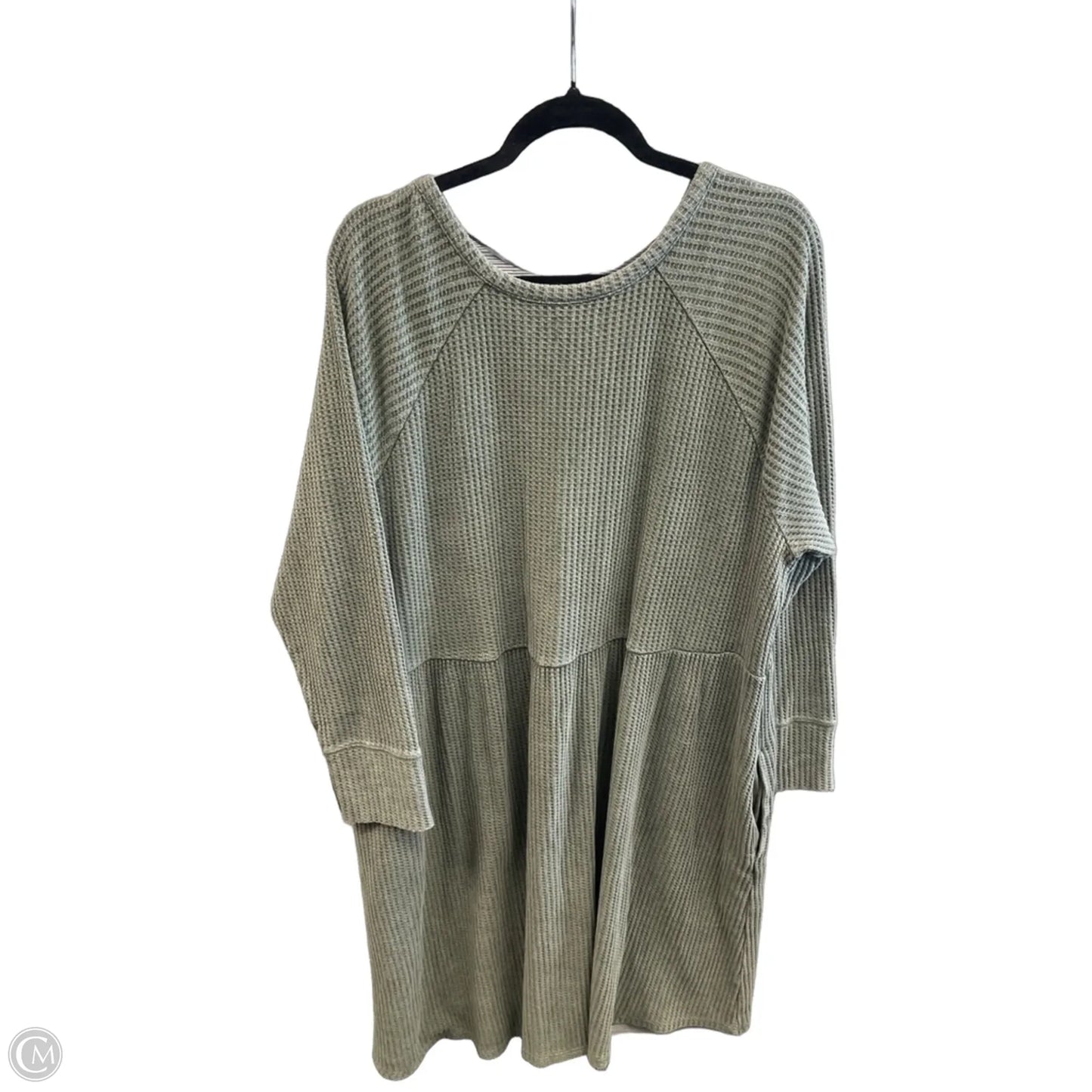 Dress Casual Midi By Terra & Sky In Green, Size: 3x