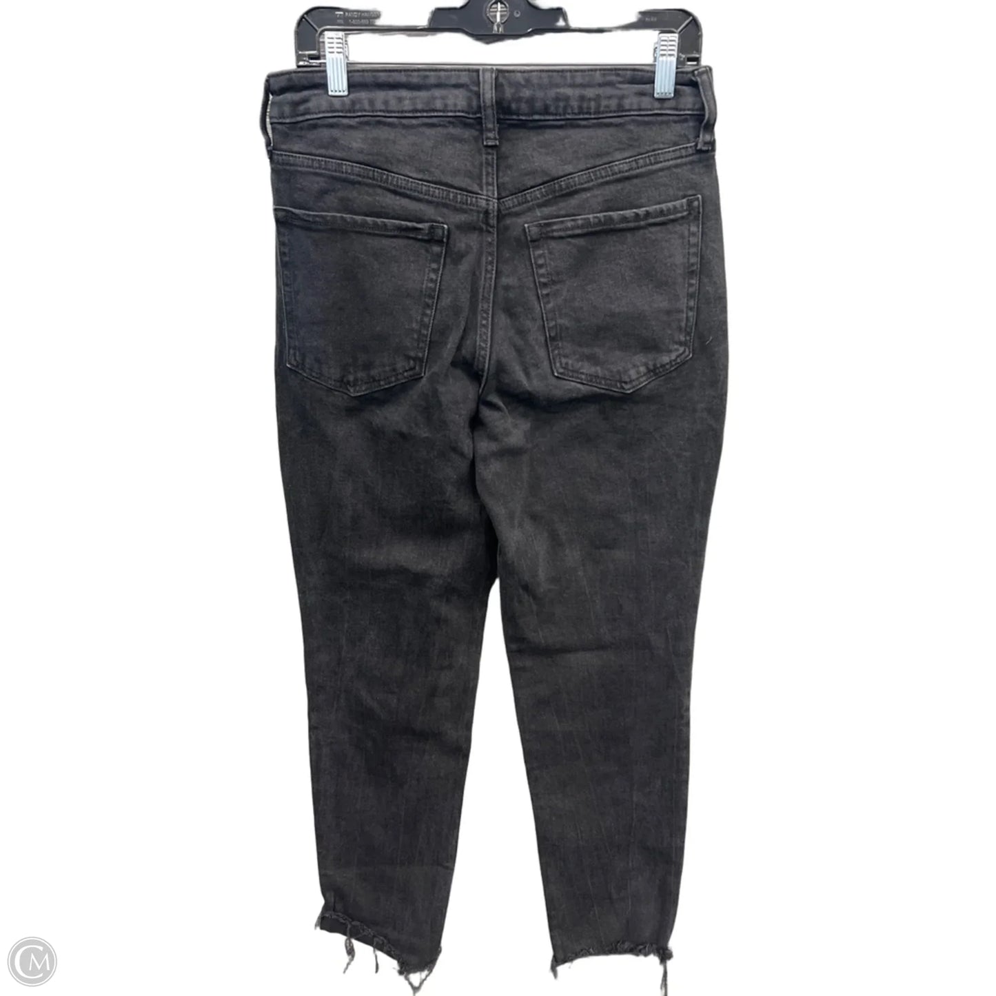 Jeans Straight By Old Navy In Black Denim, Size: 8
