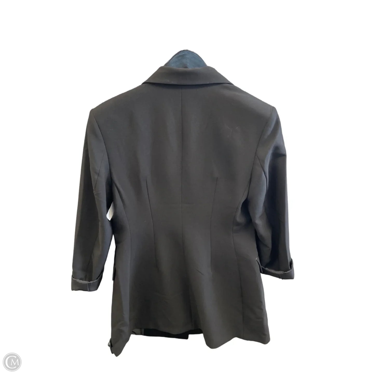 Coat Trench Coat By H&m In Black, Size: M