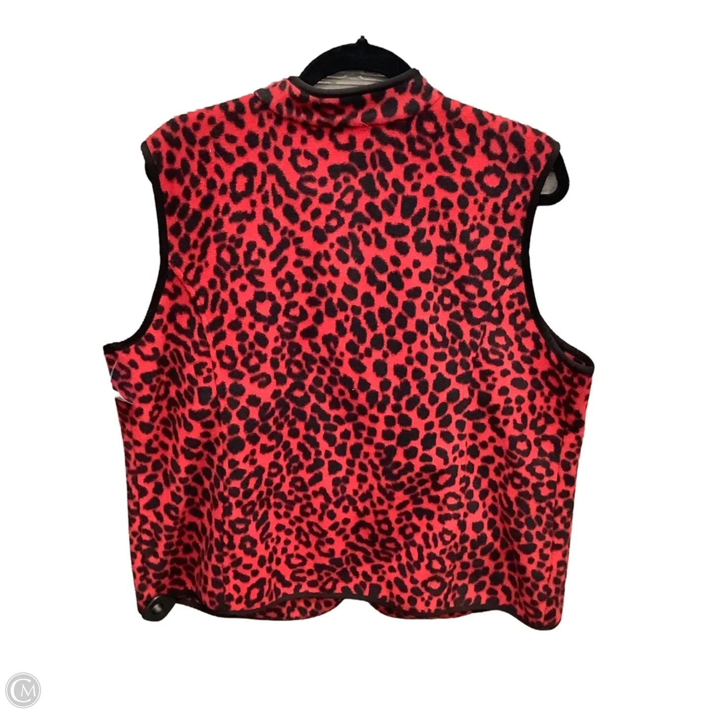 Vest Fleece By Susan Graver In Red, Size: Xl