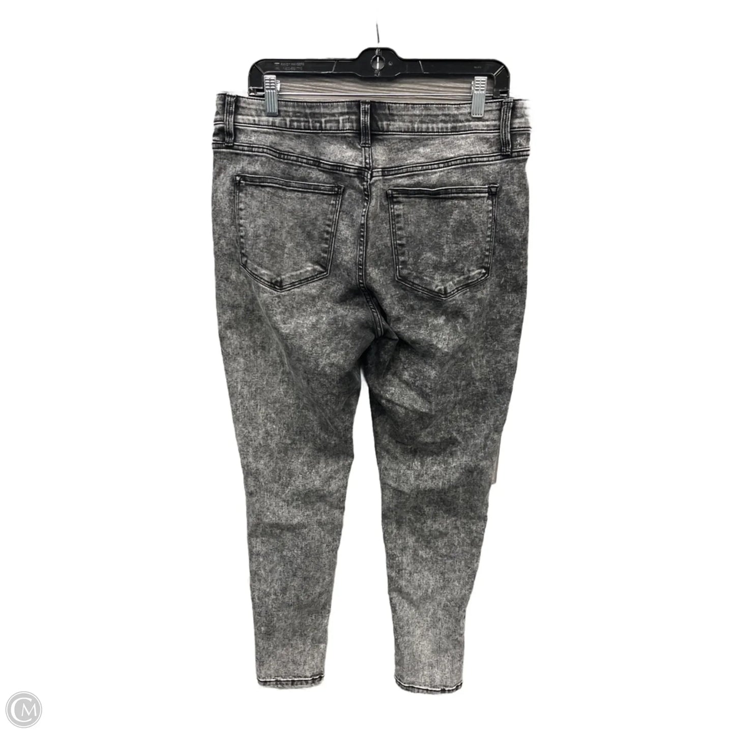 Jeans Skinny By Lularoe In Black Denim, Size: 14