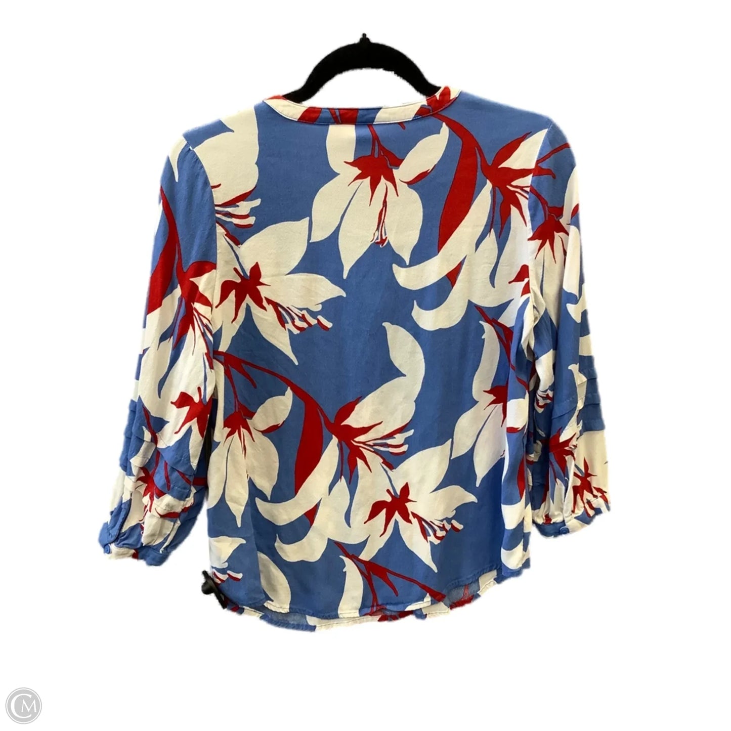 Top Long Sleeve By Liz Claiborne In Blue, Size: M