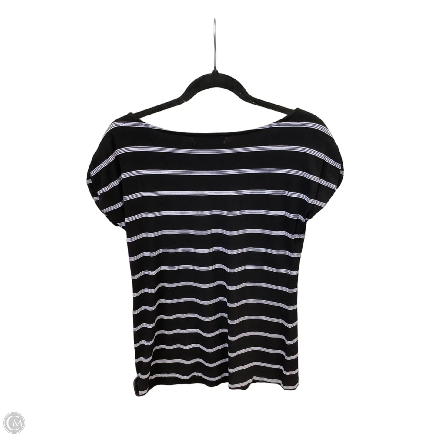 Top Short Sleeve By Liz Claiborne In Striped Pattern, Size: S
