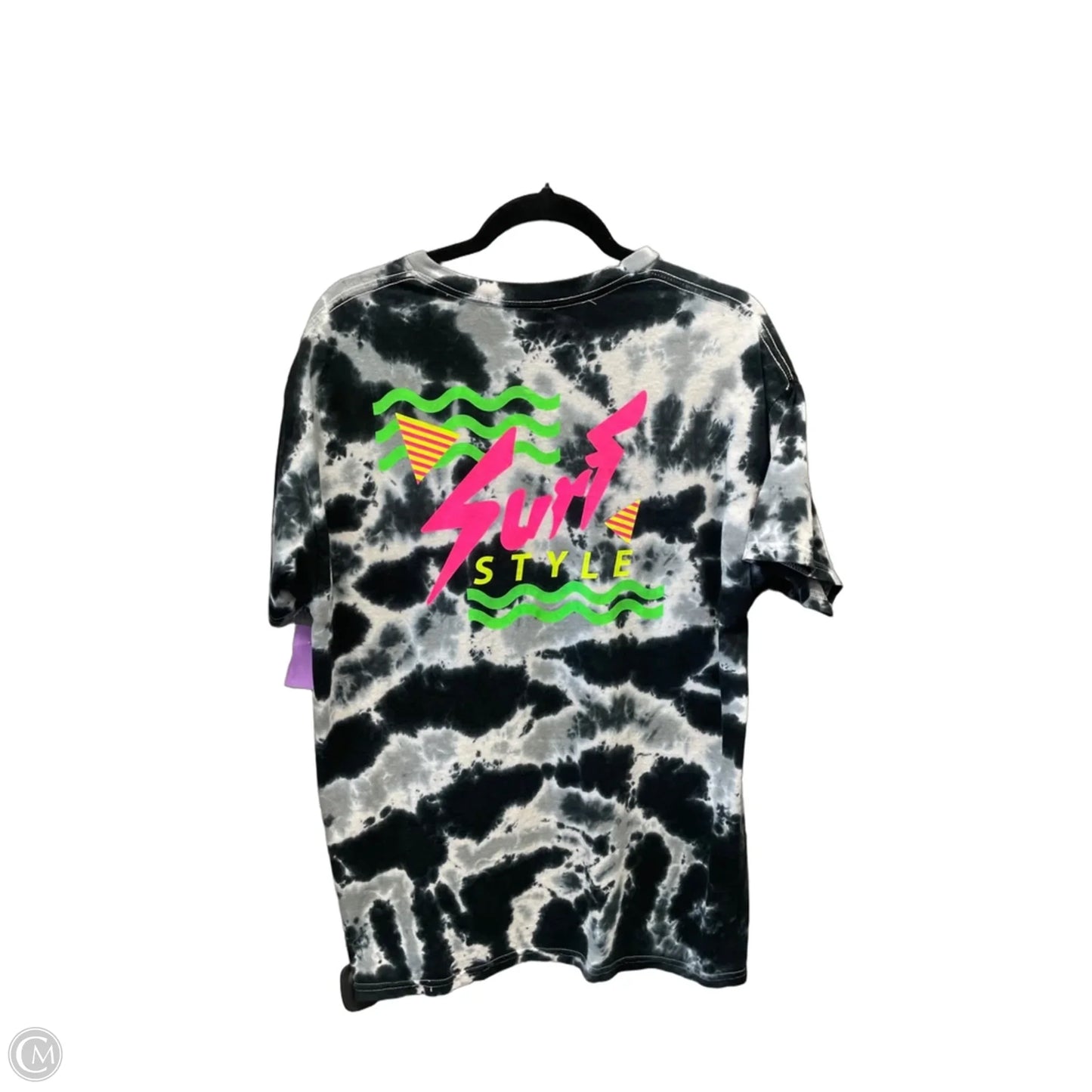 Top Short Sleeve By Cmc In Tie Dye Print, Size: L