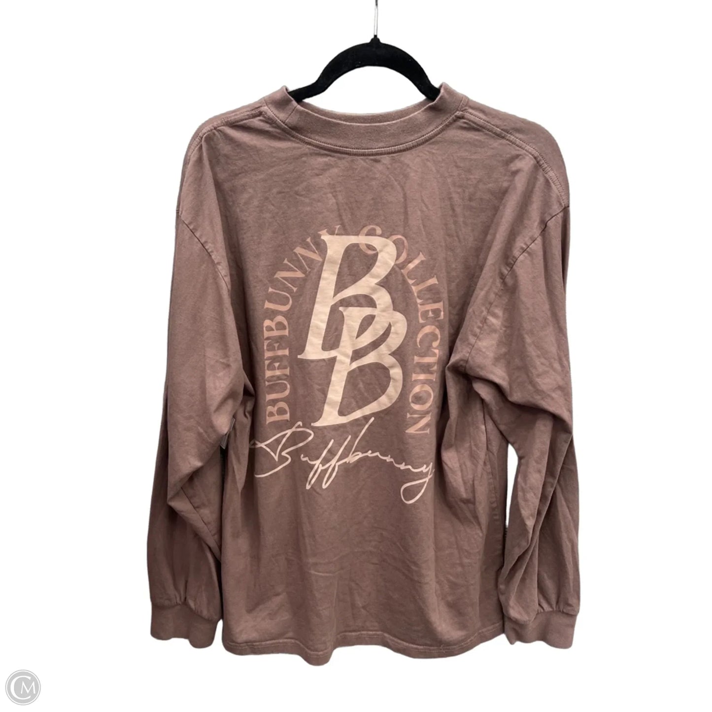Top Long Sleeve By Buffbunny In Brown, Size: L