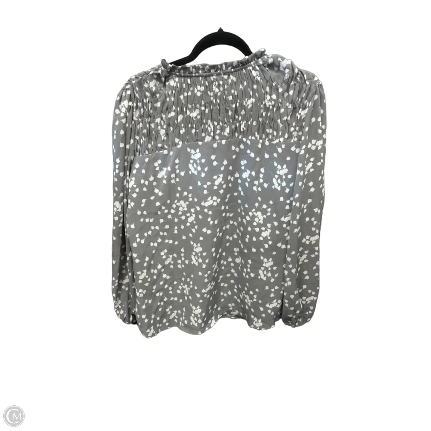 Blouse Long Sleeve By Dokotoo In Grey, Size: M