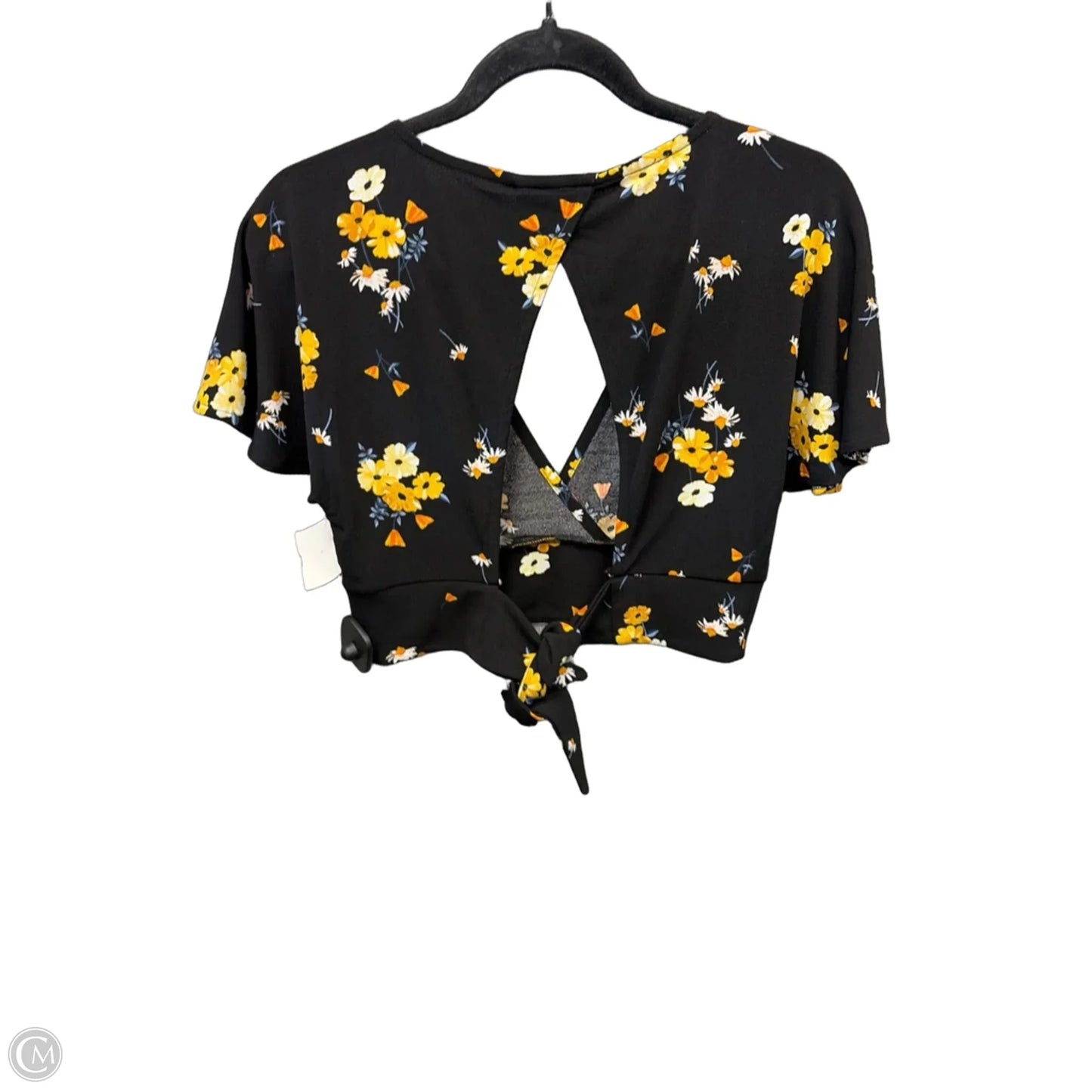 Top Short Sleeve By Divided In Black, Size: M