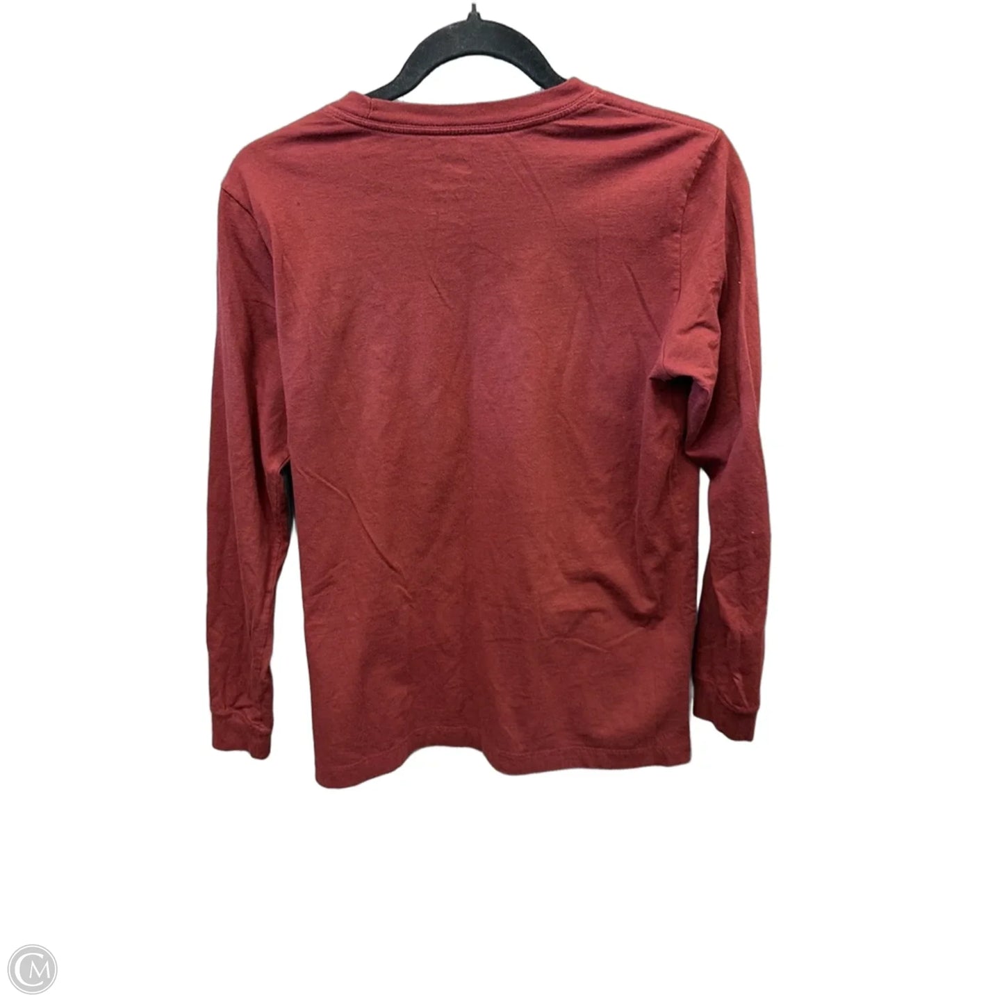 Top Long Sleeve By Nike Apparel In Maroon, Size: Xl