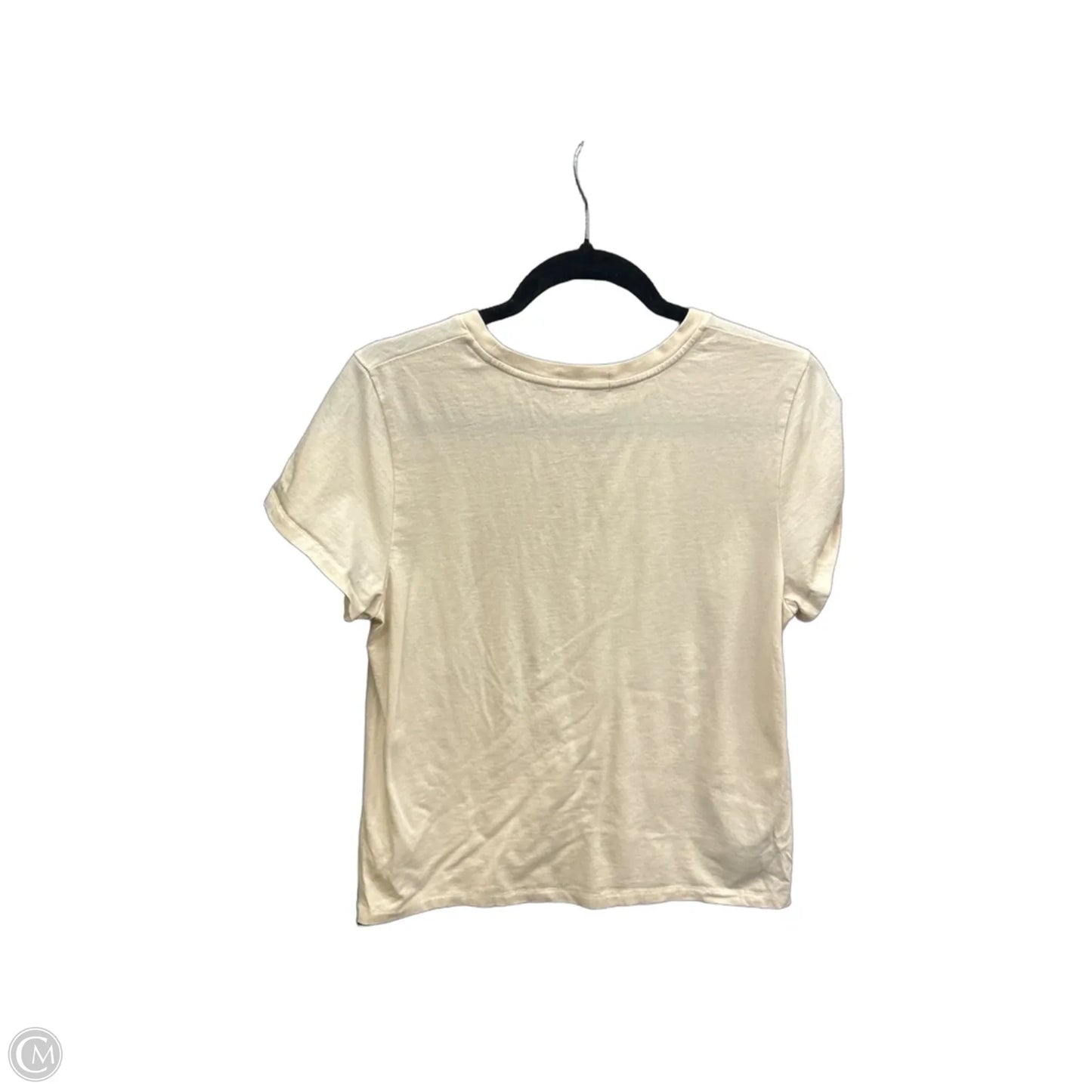 Top Short Sleeve Basic By Clothes Mentor In Yellow, Size: L