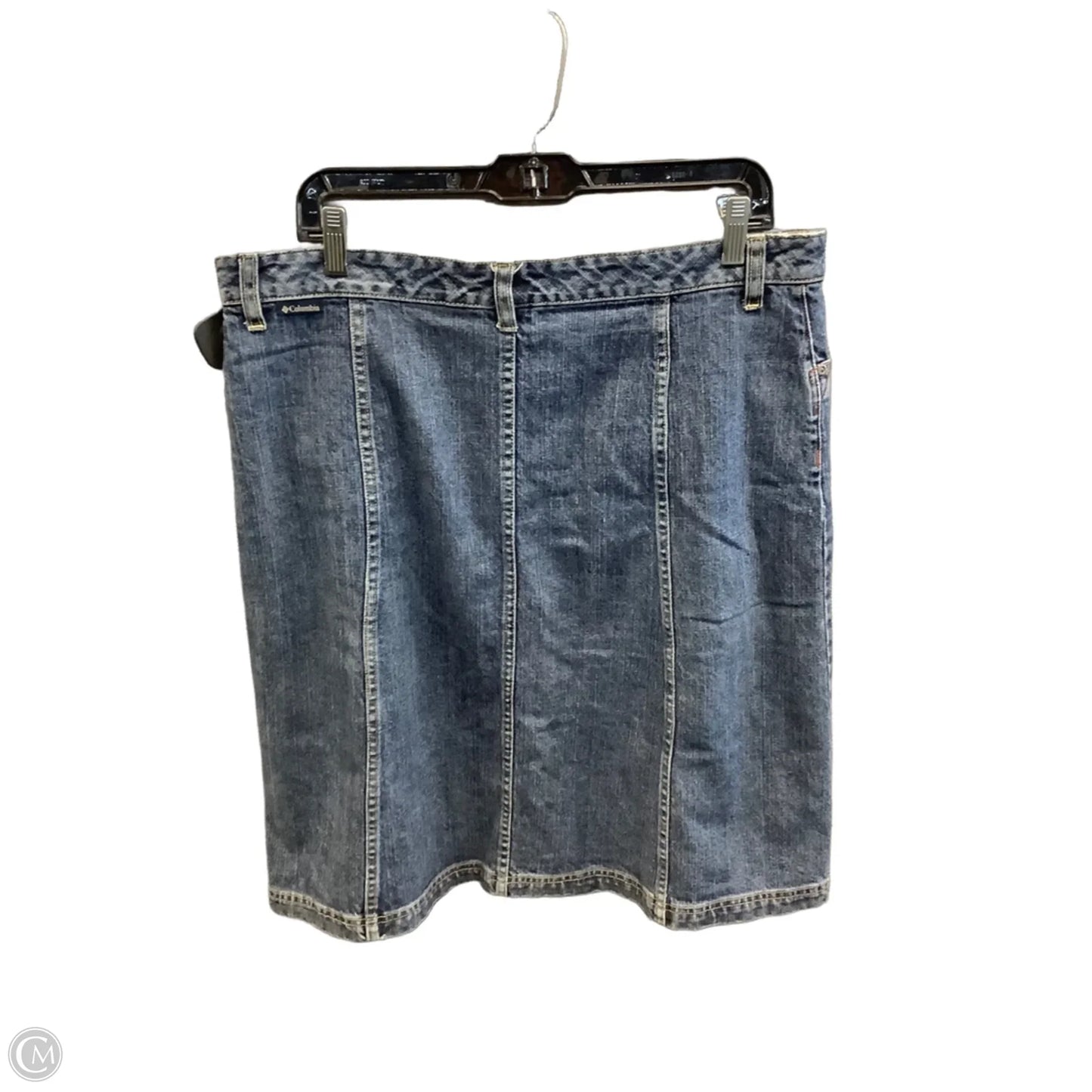 Skirt Midi By Columbia In Blue Denim, Size: 12
