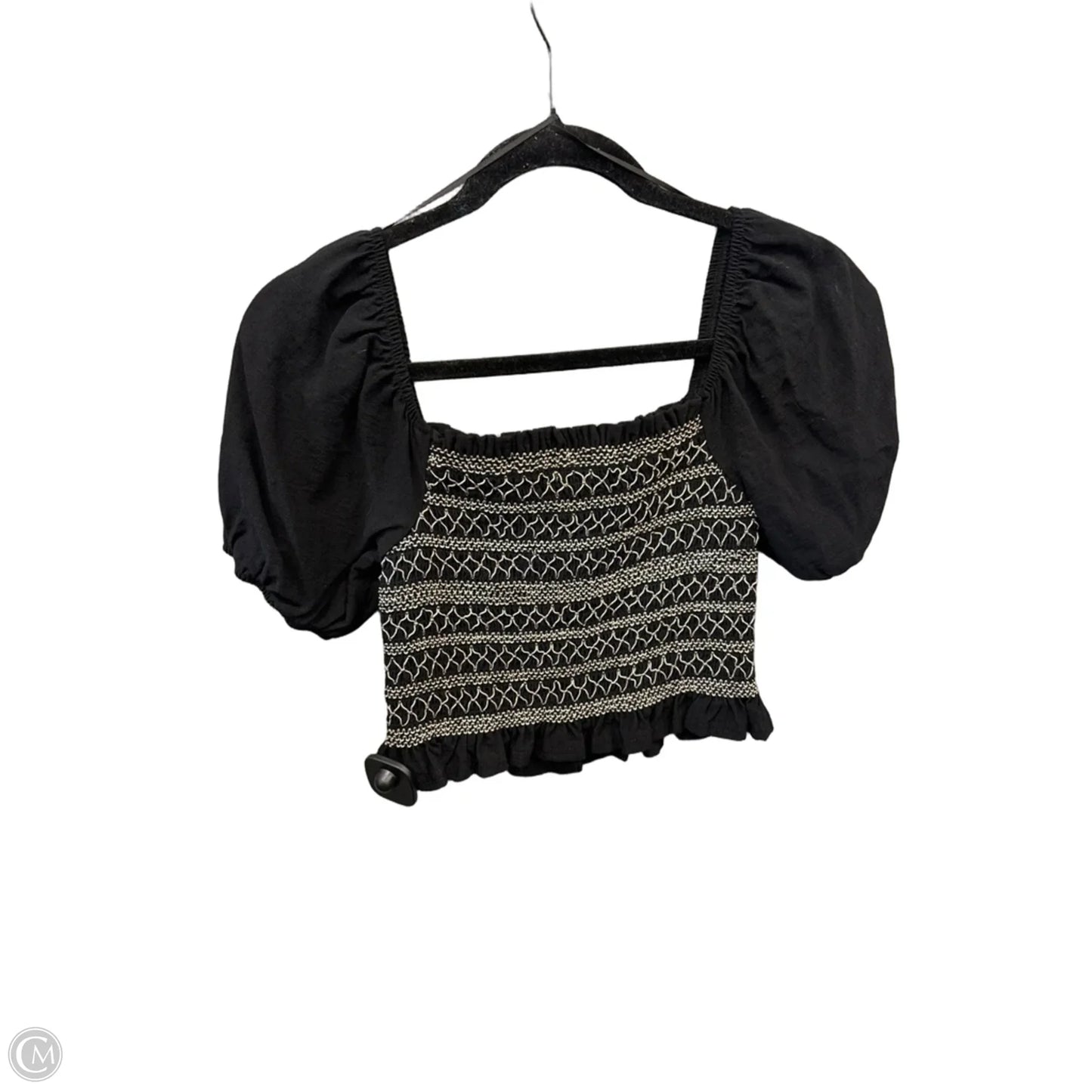 Top Short Sleeve By Blue Rain In Black, Size: M