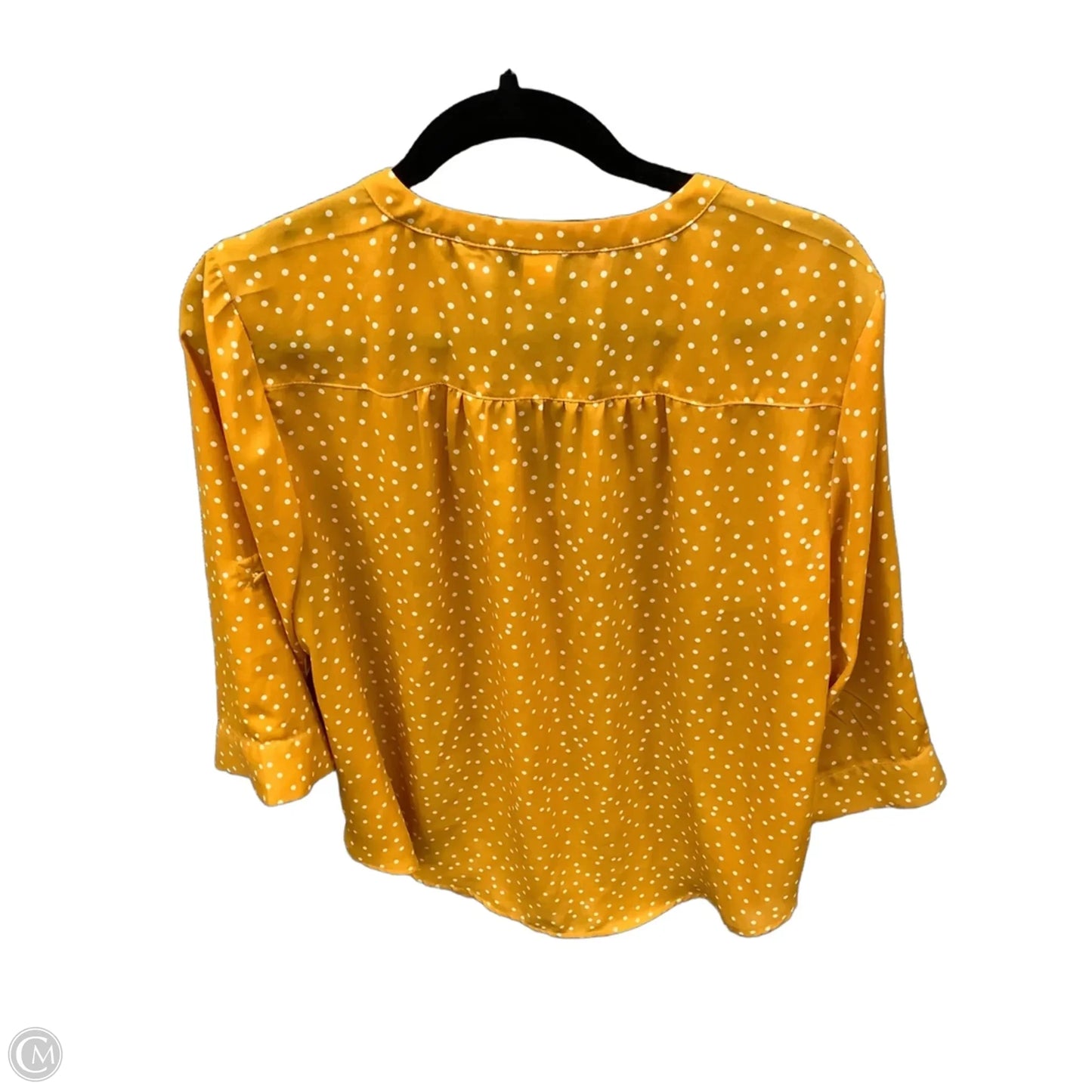 Blouse 3/4 Sleeve By Torrid In Yellow, Size: L