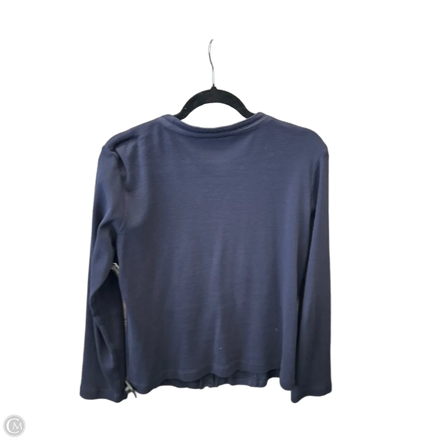Jacket Shirt By Christopher And Banks In Navy, Size: M