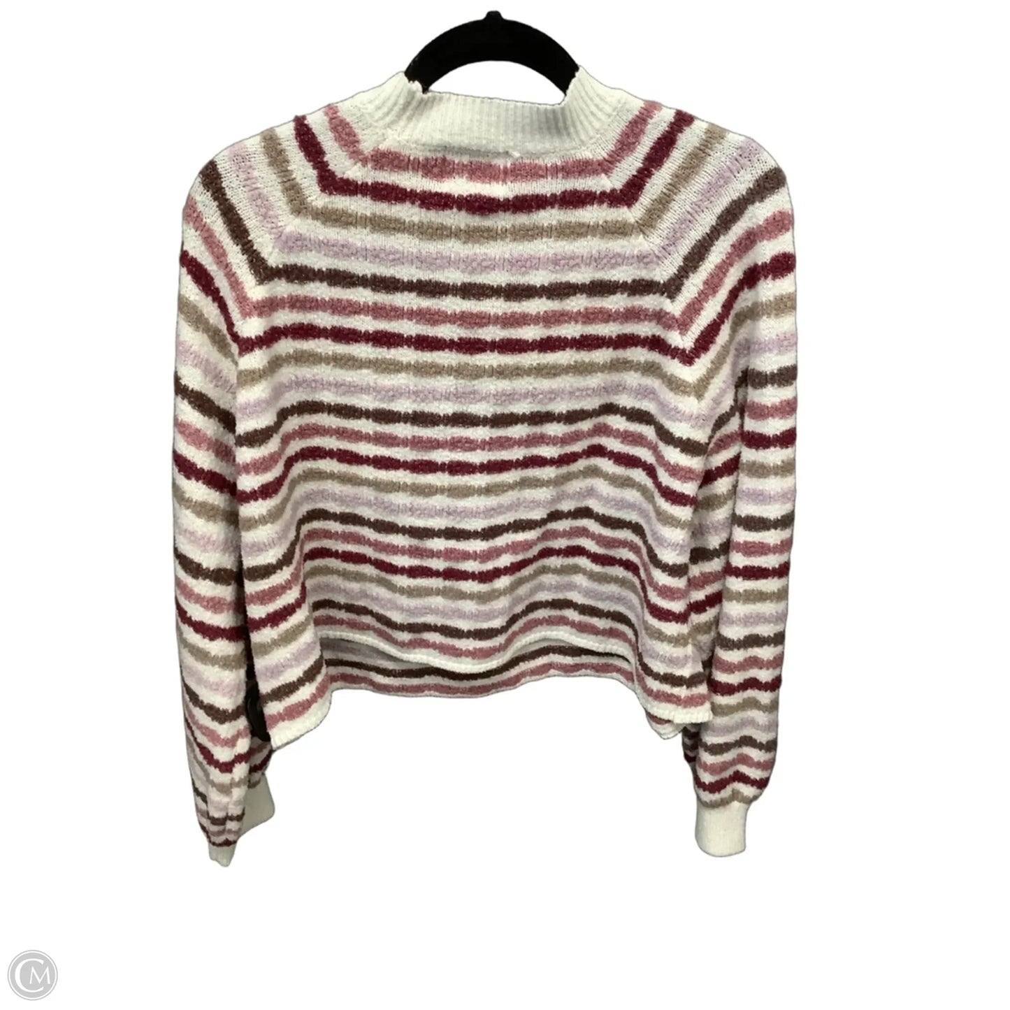 Sweater By Pink Rose In Striped Pattern, Size: Xl