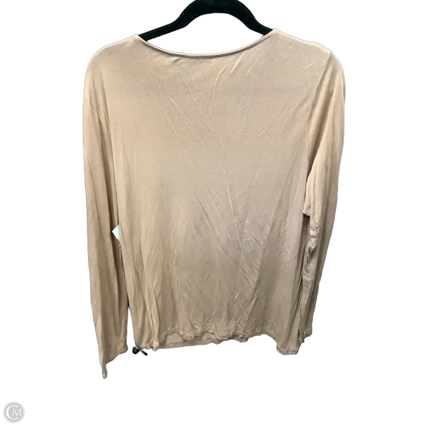Top Long Sleeve By Apt 9 In Tan, Size: Xl