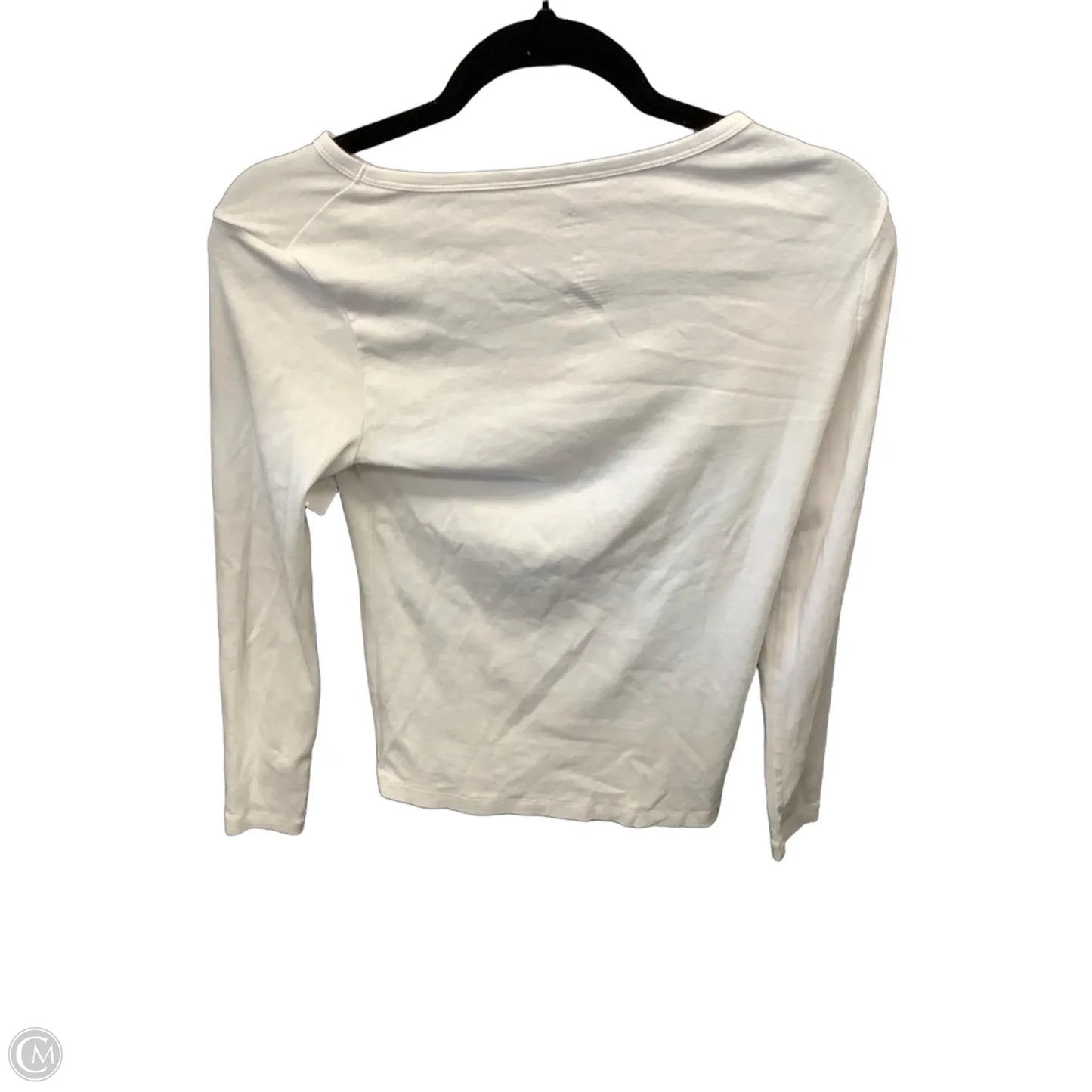 Top Long Sleeve Basic By St Johns Bay In White, Size: Xs