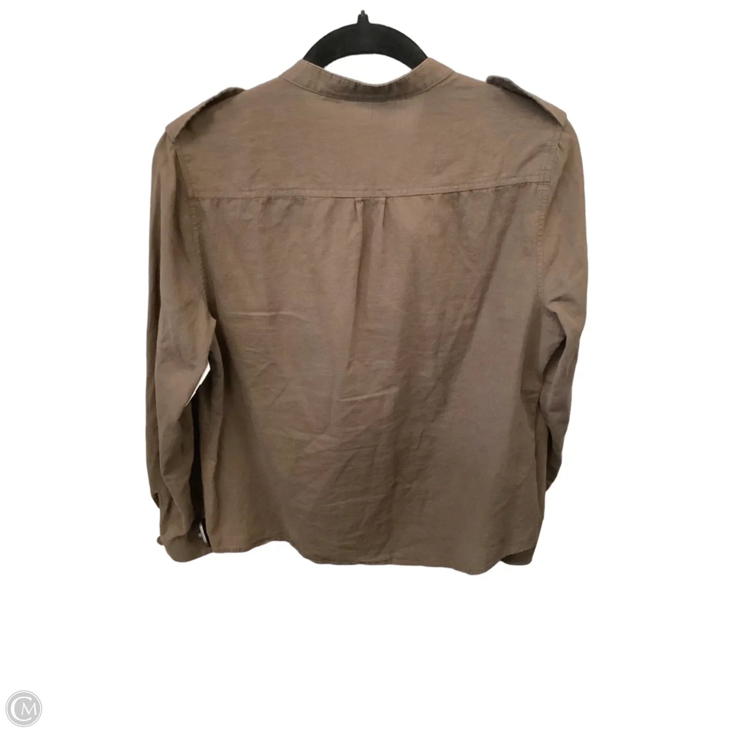 Top Long Sleeve By Ana In Brown, Size: M